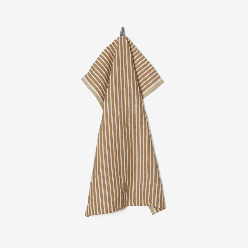 Ferm LIVING Hale Tea Towel - 100% Cotton Kitchen Towel for Drying Dishes, Hands & Cleaning - Soft & Absorbent Dish Towel for Kitchen, Bathroom & Home Decor