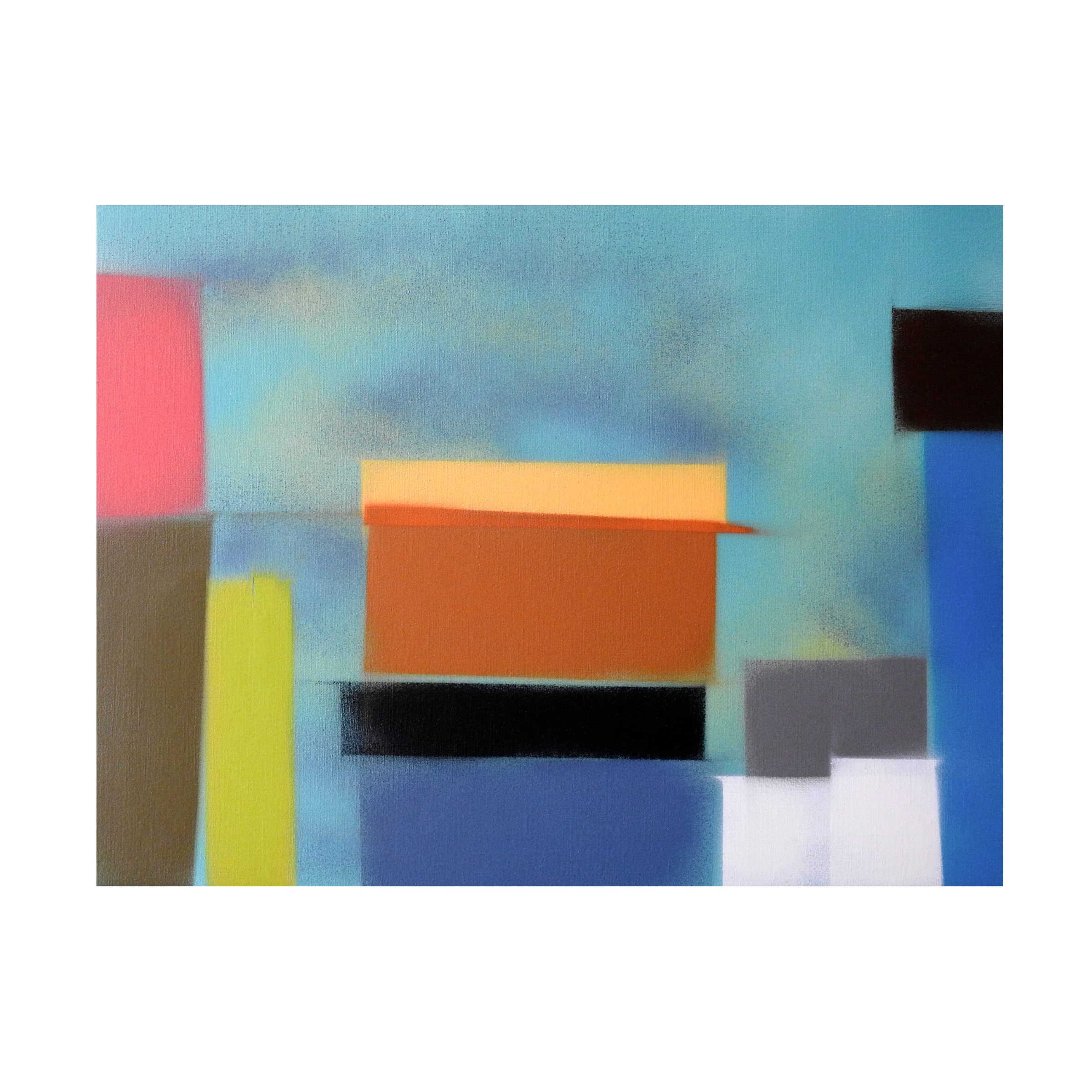 Gill Miller Urban Hues 07 Canvas Art Print - Modern Abstract Wall Decor for Living Room, Bedroom & Office | Trademark Fine Art Collection