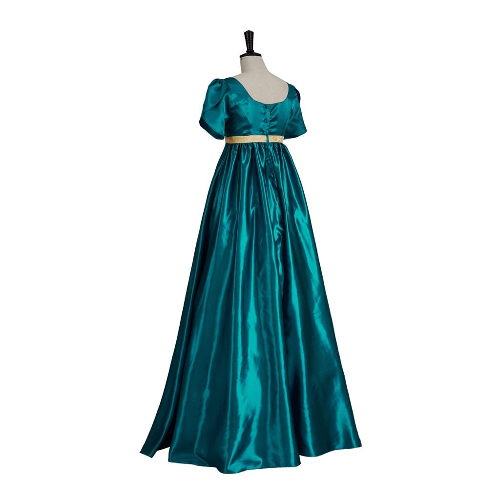 Elegant Kate Dress - Jane Austen Regency Style Victorian Tea Gown with Sash for Women | Perfect for Historical Reenactments, Tea Parties & Bridgerton-Inspired Events