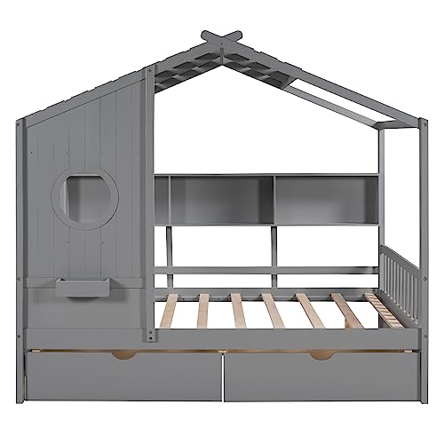 Gray Storage Shelf