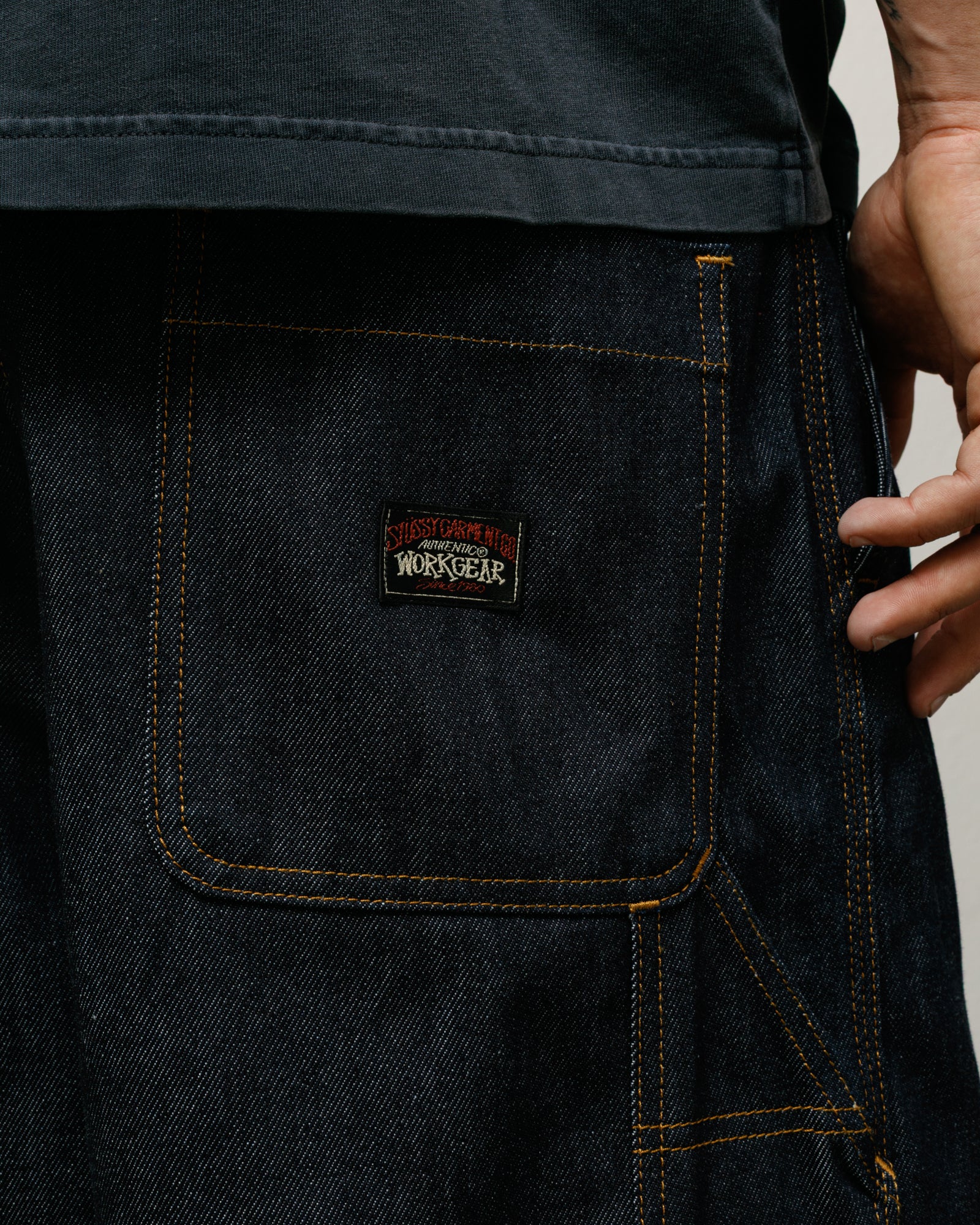 Raw Denim Work Shorts for Men - Durable & Comfortable Workwear for Construction, Farming & Outdoor Activities