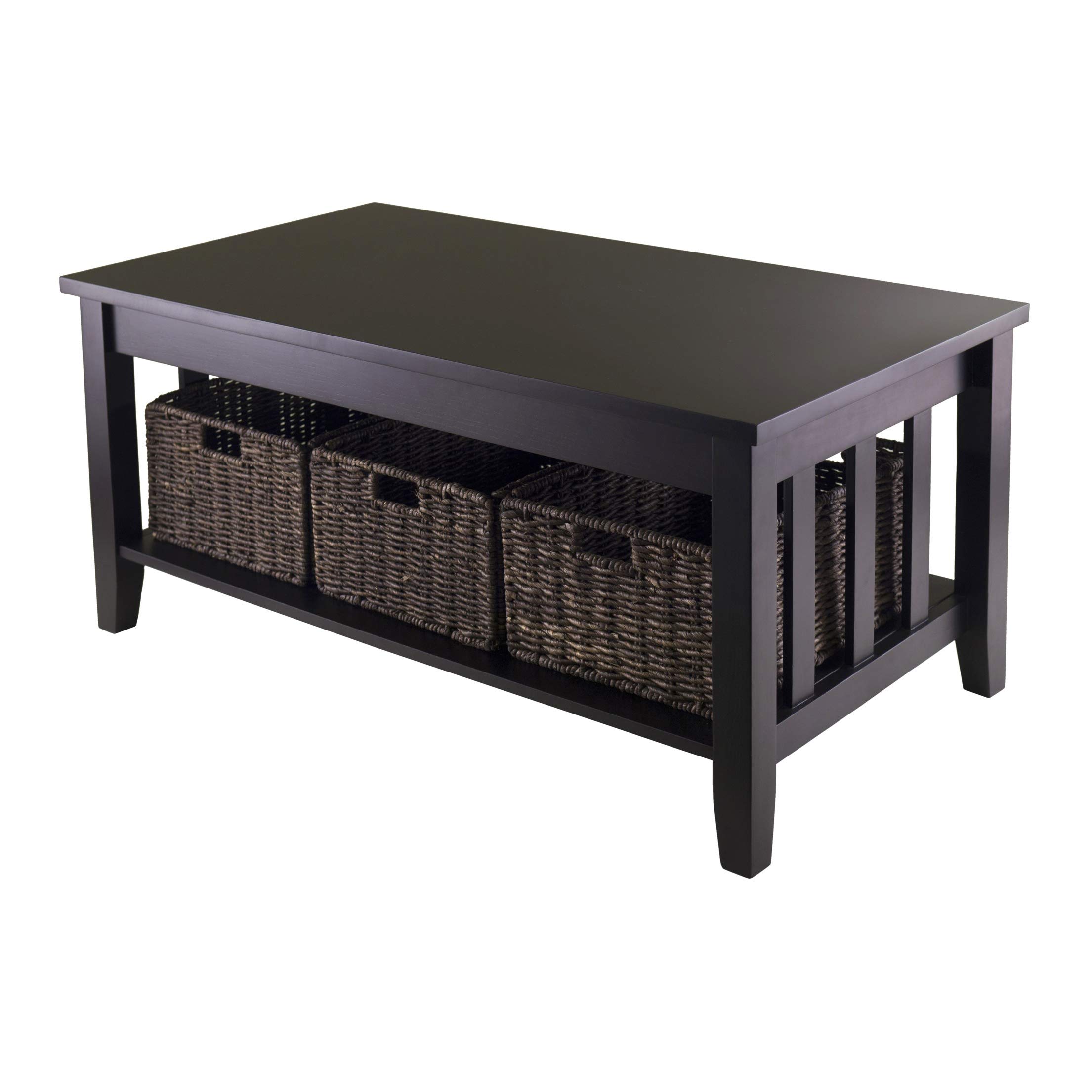 Winsome Morris Espresso Accent Table - Small Side Table for Living Room, Bedroom, Office - Perfect for Coffee, Books, and Decor