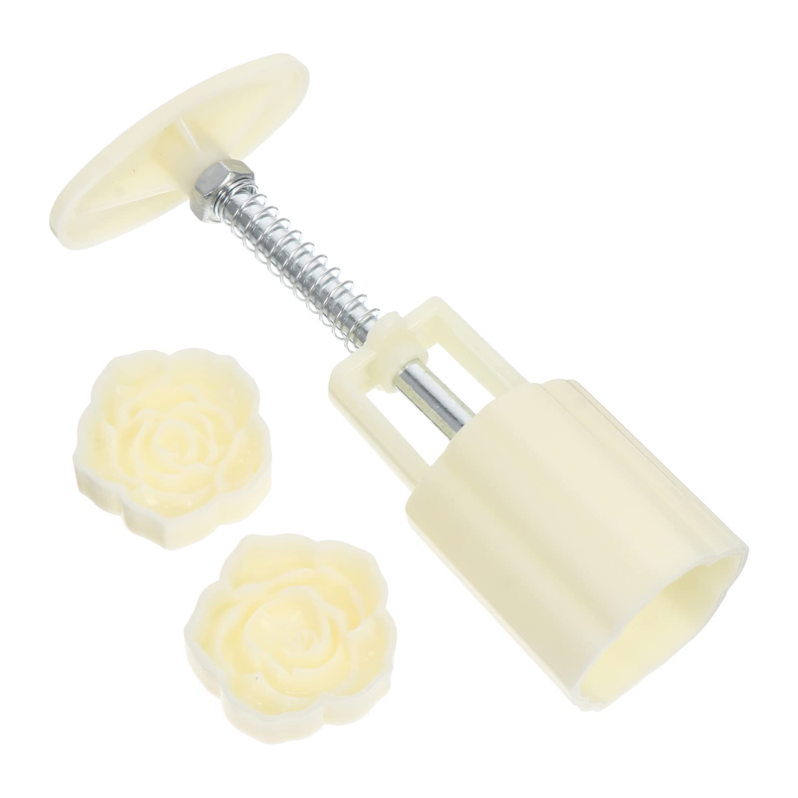 Hemoton Moon Cake Press Kit - 30g Flower Cookie Stamp Cutter for Baking, Fondant, Biscuits, Muffins & Clay Crafts | Perfect for DIY Desserts, Holiday Treats & Kitchen Decorations