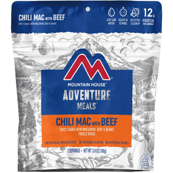 Delicious Chili Mac with Beef - 2 Servings | Easy Homemade Comfort Food for Quick Dinners & Meal Prep