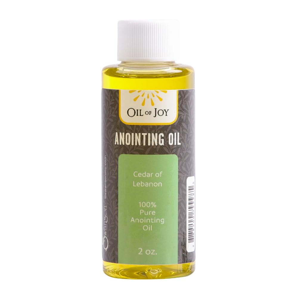 Lebanon Cedar Anointing Oil 2oz - Holy Christian Anointing Oil for Divine Strength & Protection - Oil of Joy - Perfect for Prayer, Worship & Spiritual Healing Ceremonies