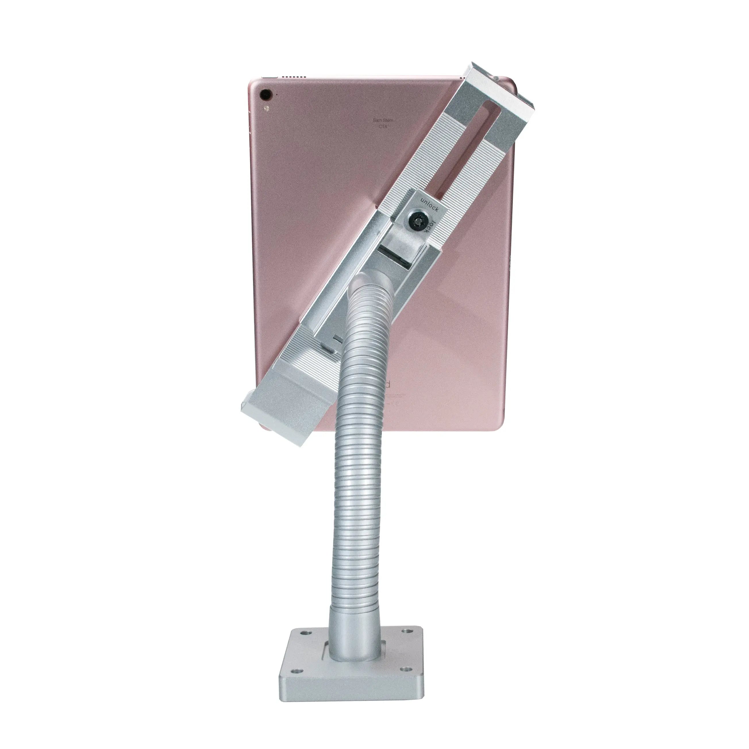 Secure Adjustable Gooseneck Mount for Smartphones & Tablets - Perfect for Home Office, Video Calls, and Hands-Free Viewing