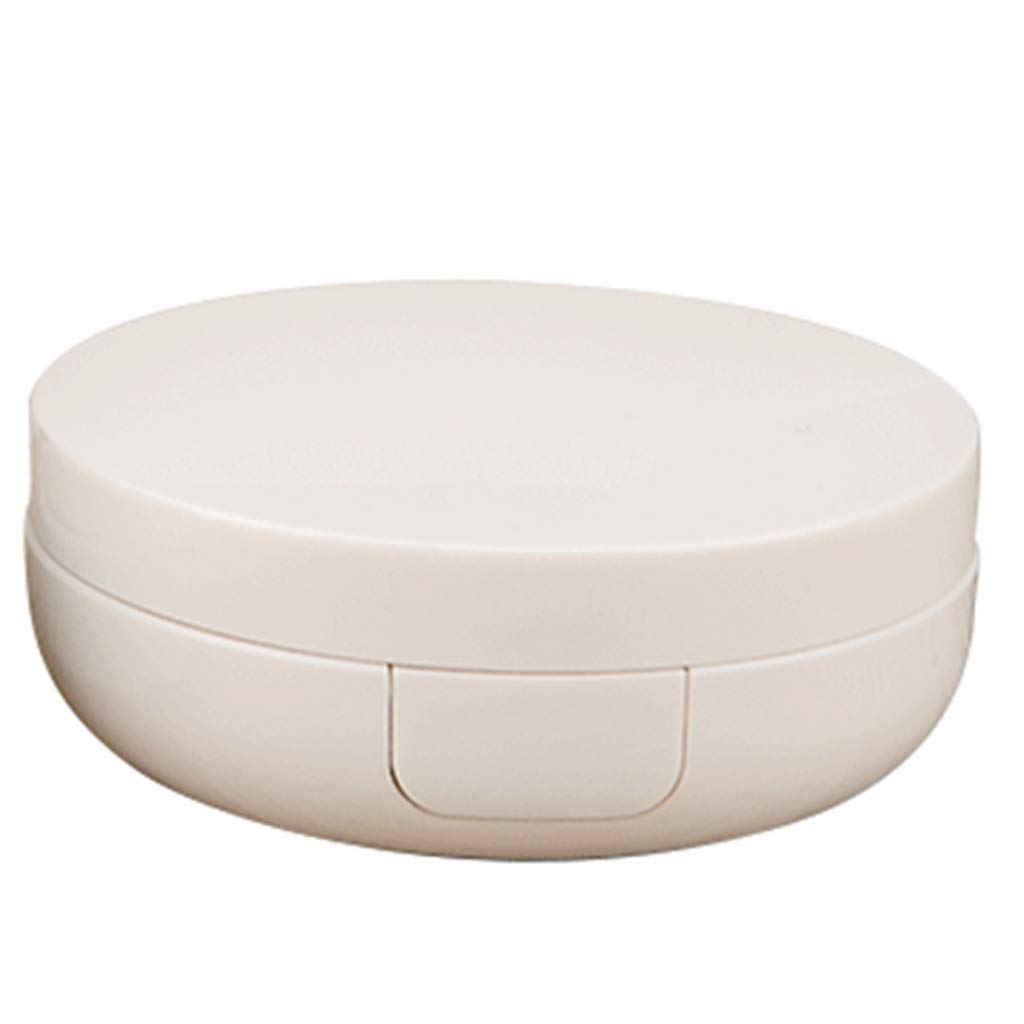 Youngy 15g/0.5oz Empty Air Cushion Compact Case - Portable Refillable Makeup Container with Sponge & Mirror for BB Cream, Foundation - Perfect for Travel & Touch-Ups
