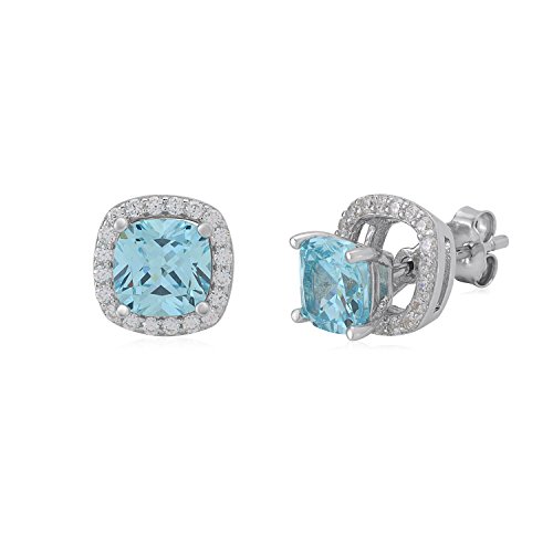 Rounded Square - Simulated Aquamarine