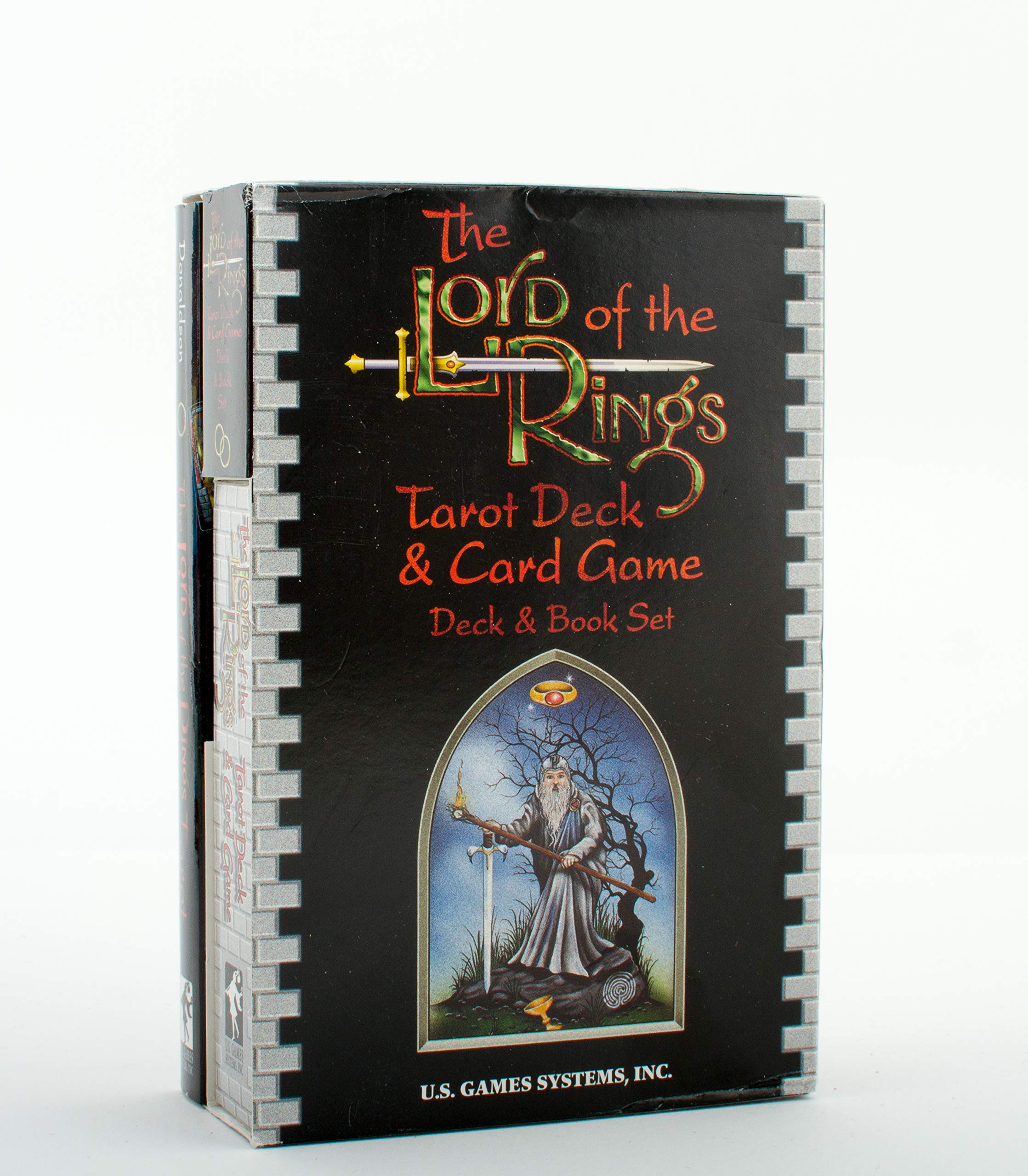 The Lord of the Rings Tarot Deck & Card Game Set with Guide Book - Fantasy Game for Collectors, Gift for LOTR Fans, Perfect for Divination & Themed Game Nights