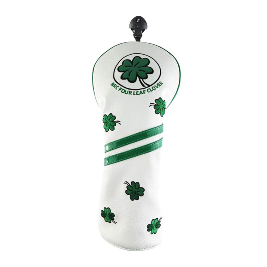 Premium Leather Golf Club Head Covers for Woods (3 & 5) - Durable Protection with Number Tags | Perfect for Golf Course & Driving Range Use