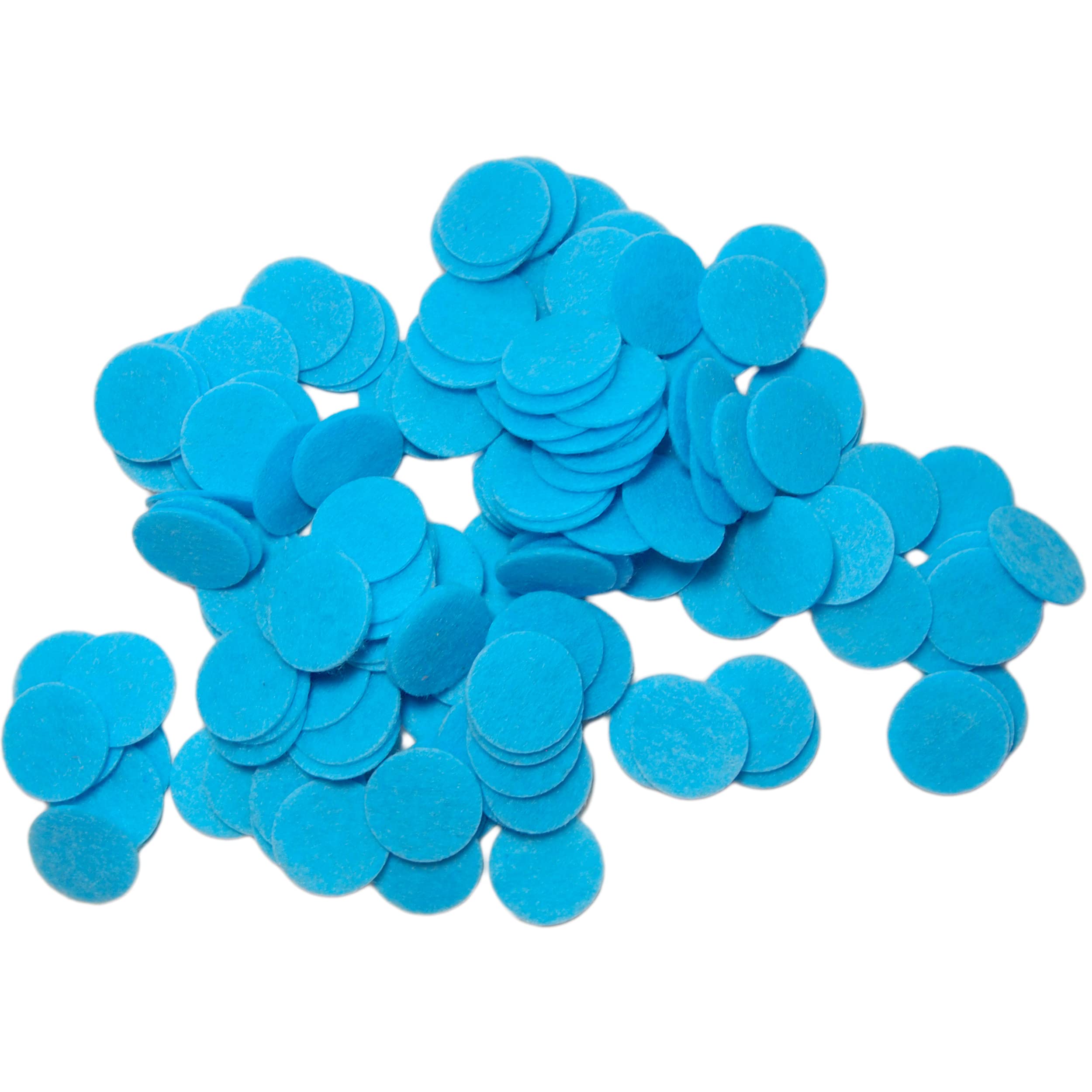 Playfully Ever After Light Blue Stiff Felt Circles (5 inch - 15pc) for DIY Crafts, Scrapbooking & Home Decor Projects