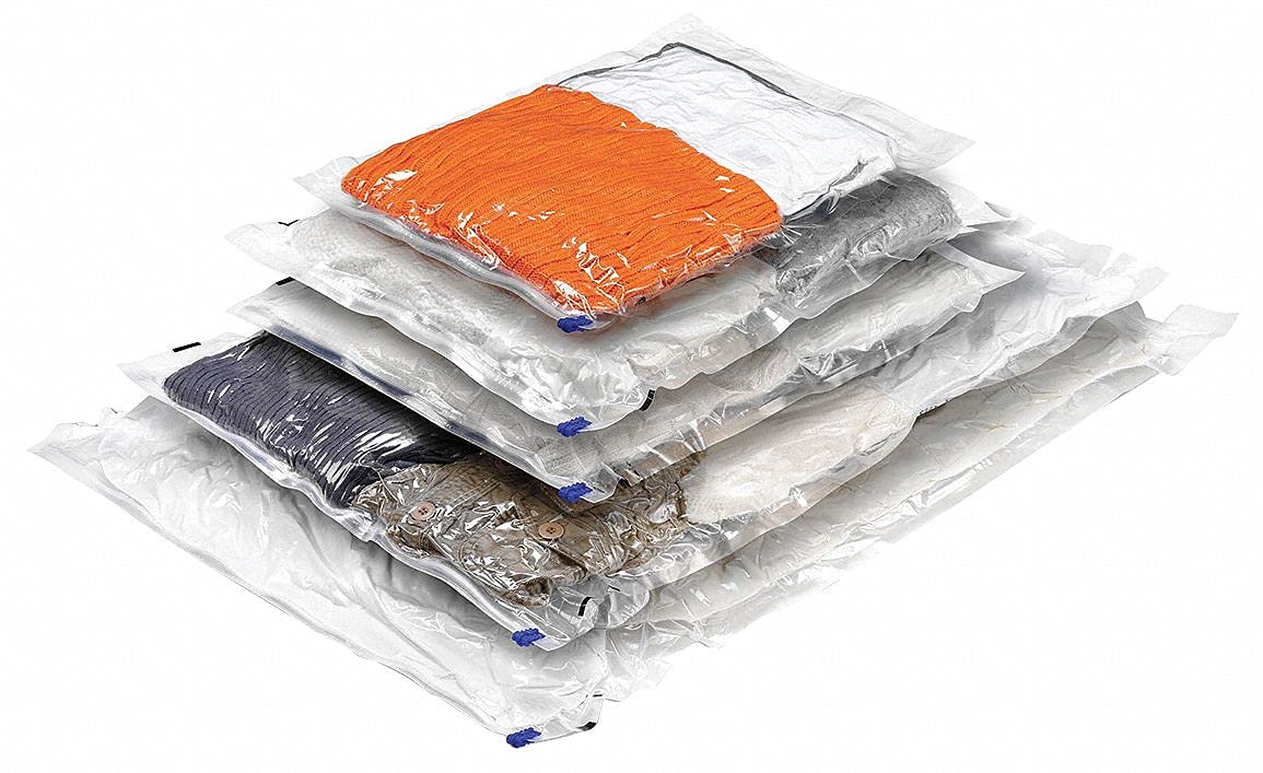 Vacuum Storage Bags Set - Space Saving Clothes & Blanket Organizer for Travel, Seasonal Clothes Storage & Moving | Airtight Compression Storage Solution for Home & Closet Organization