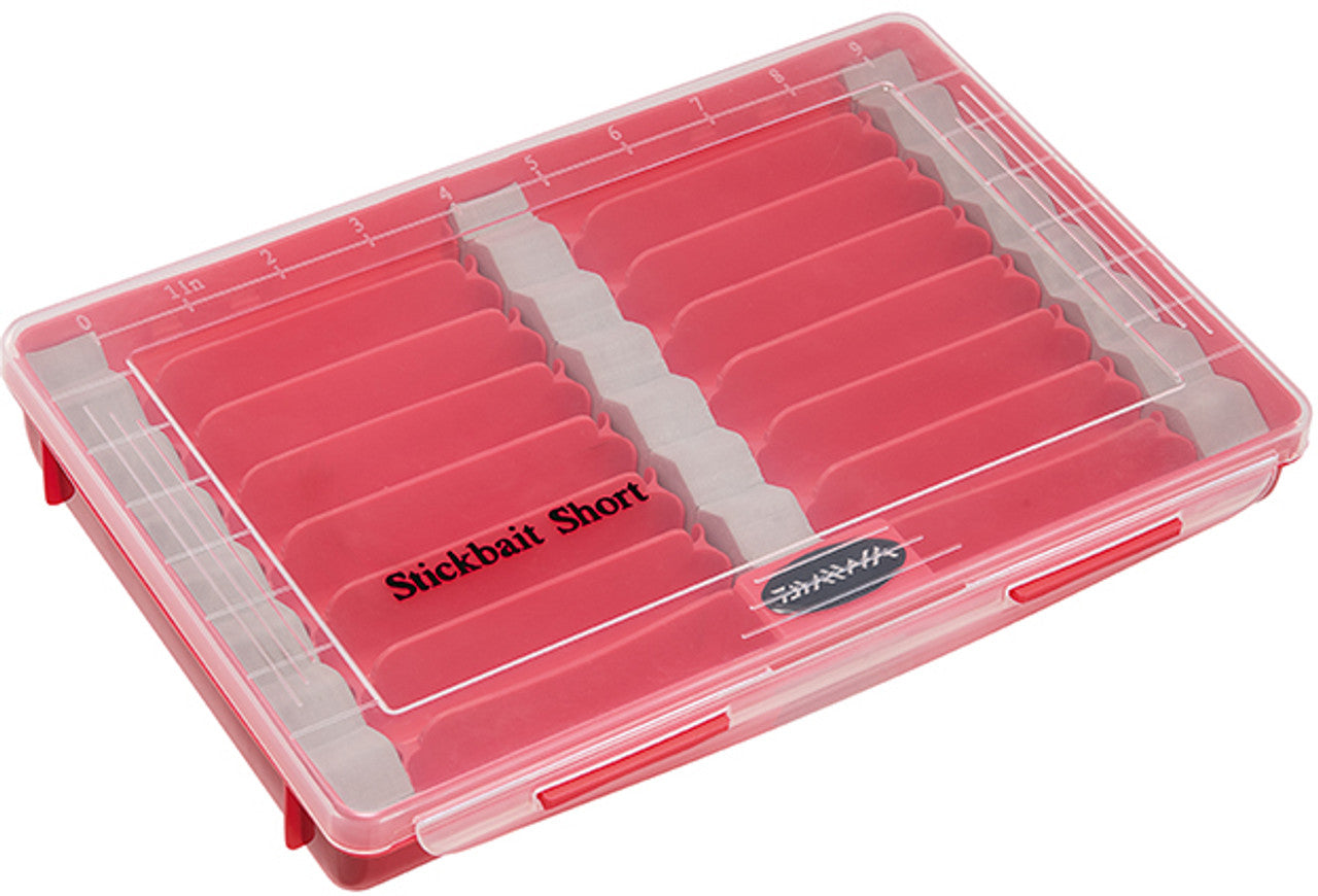 Daiwa Tactical Short Stickbait Organizer Box - Fishing Tackle Storage Case for Lures & Baits - Perfect for Bass, Trout & Saltwater Fishing Trips
