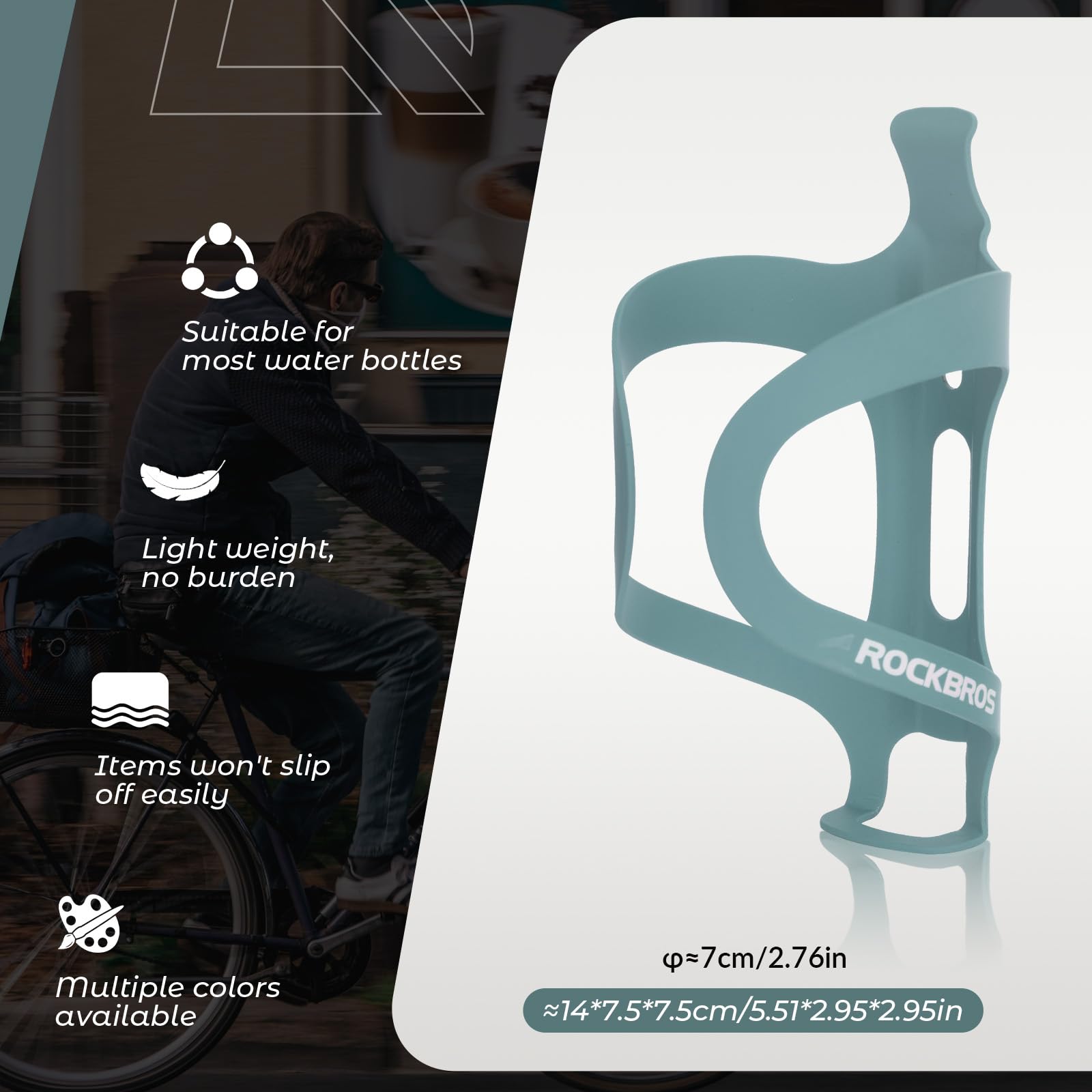Lightweight Aluminum Alloy Bike Water Bottle Cage Holder - Secure Bicycle Bottle Bracket for Road & Mountain Bikes | Perfect for Cycling, Commuting & Outdoor Sports