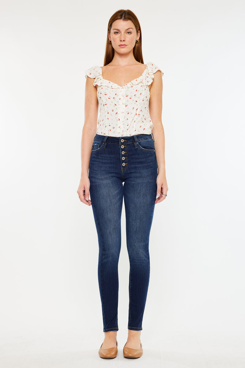 Lyla High Rise Super Skinny Jeans for Women - Stretch Denim Pants with Tummy Control - Perfect for Casual Wear, Night Out & Everyday Fashion