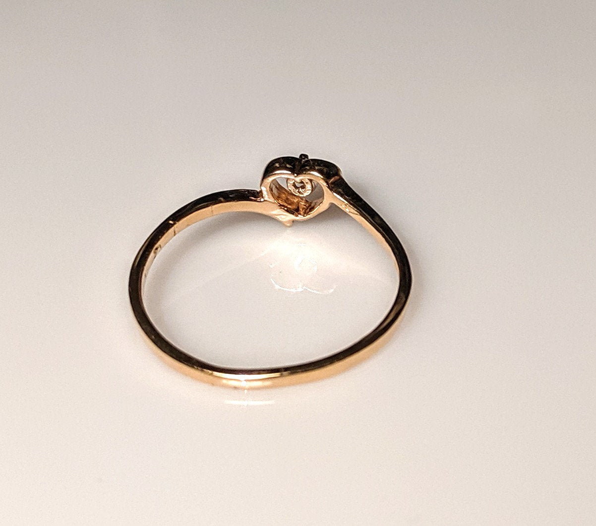 10K Solid Gold Heart Promise Ring with Natural Birthstone - Sapphire, Ruby, Emerald, Topaz, Peridot, Garnet or Amethyst | Size 4-7 | Perfect for Anniversaries, Engagements & Valentine's Gifts
