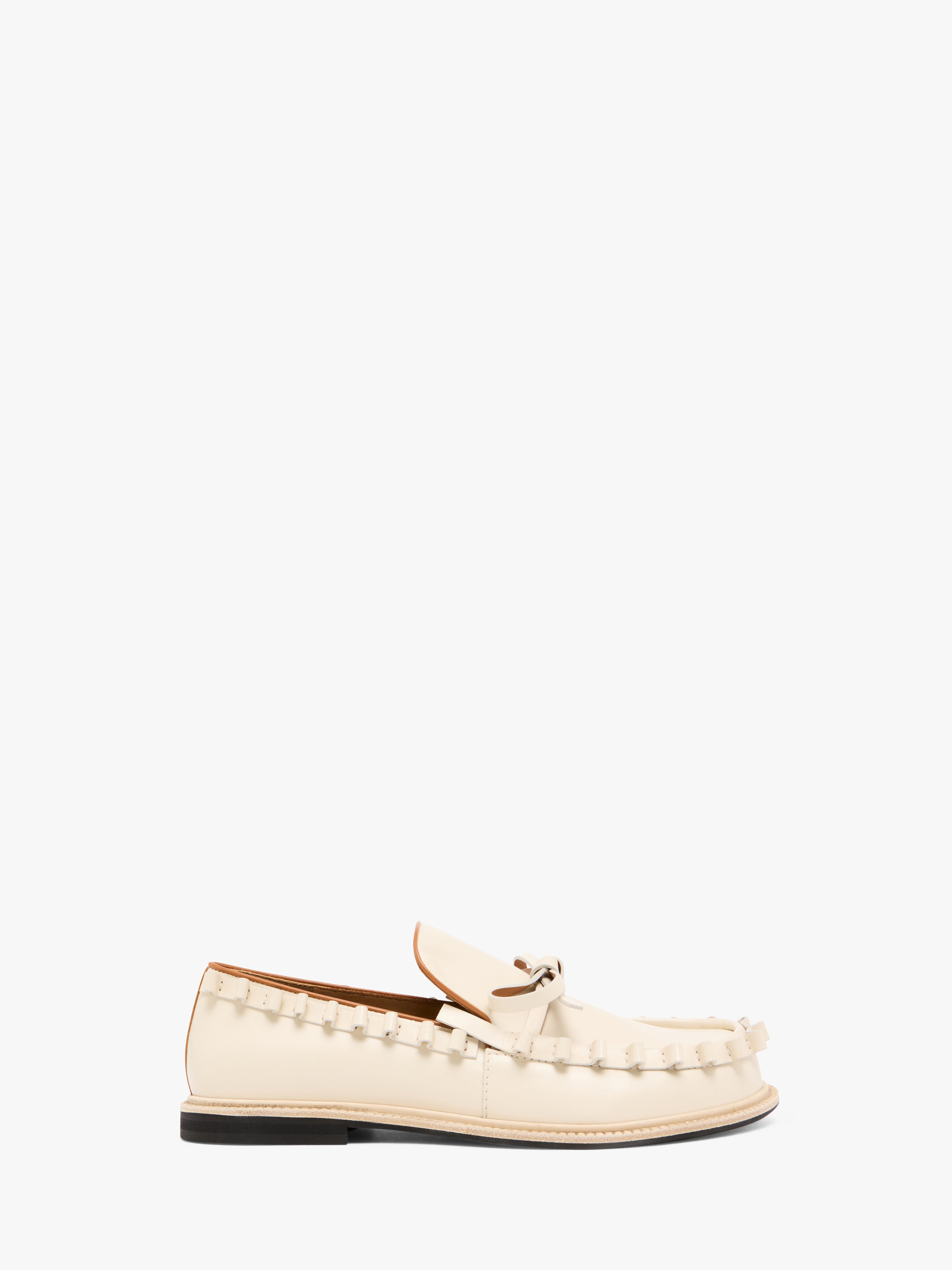 Women's Tan Ruffle Moccasin Slip-On Shoes FW0166LA0323 - Comfortable Casual Loafers for Everyday Wear, Office, and Outings