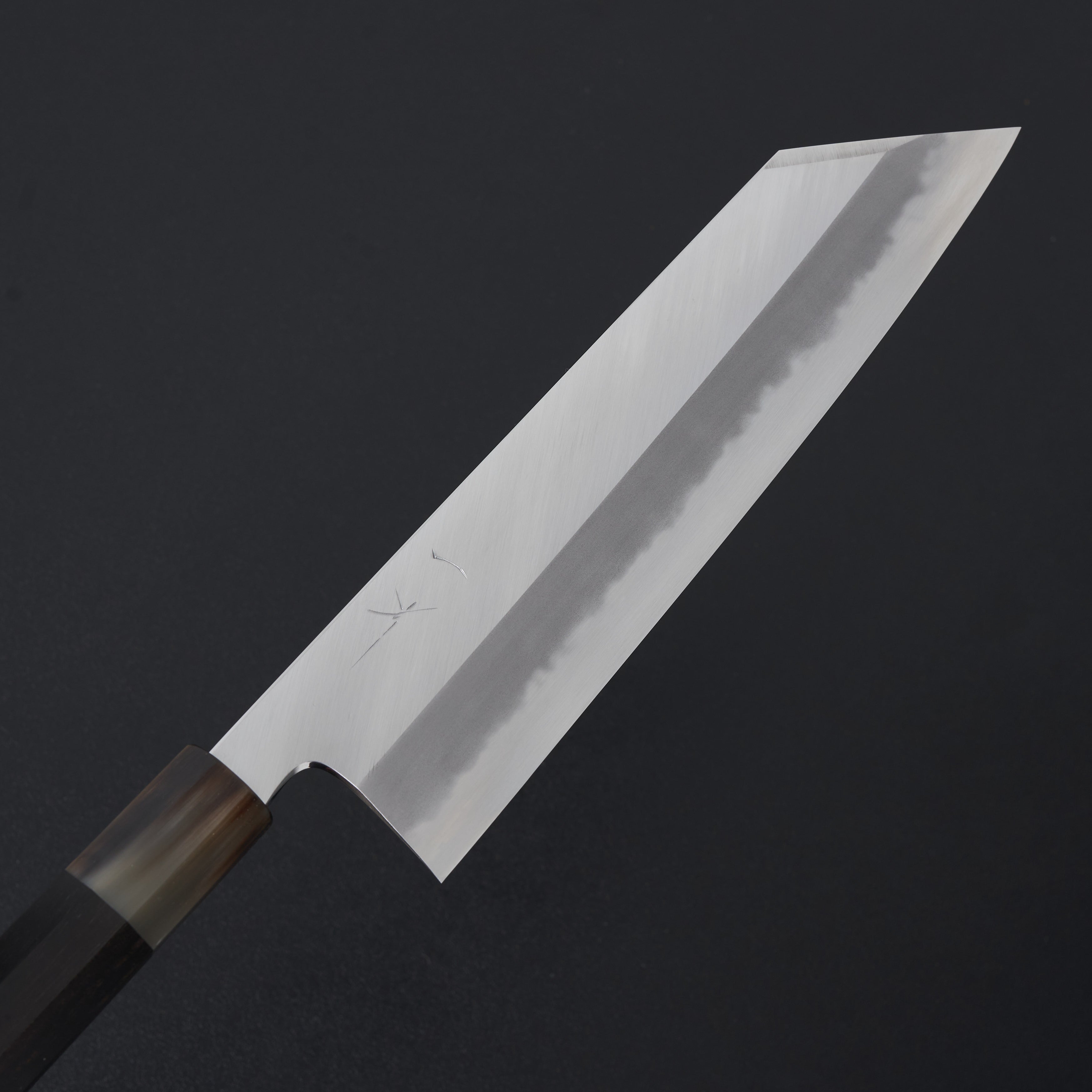 Premium Hitohira Tanaka Kyuzo Blue #1 Japanese Kiritsuke Gyuto Knife 240mm - High Carbon Steel Blade with Taihei Ebony Handle (Extra Height & Saya Included) - Ideal for Professional Chefs & Sushi Masters