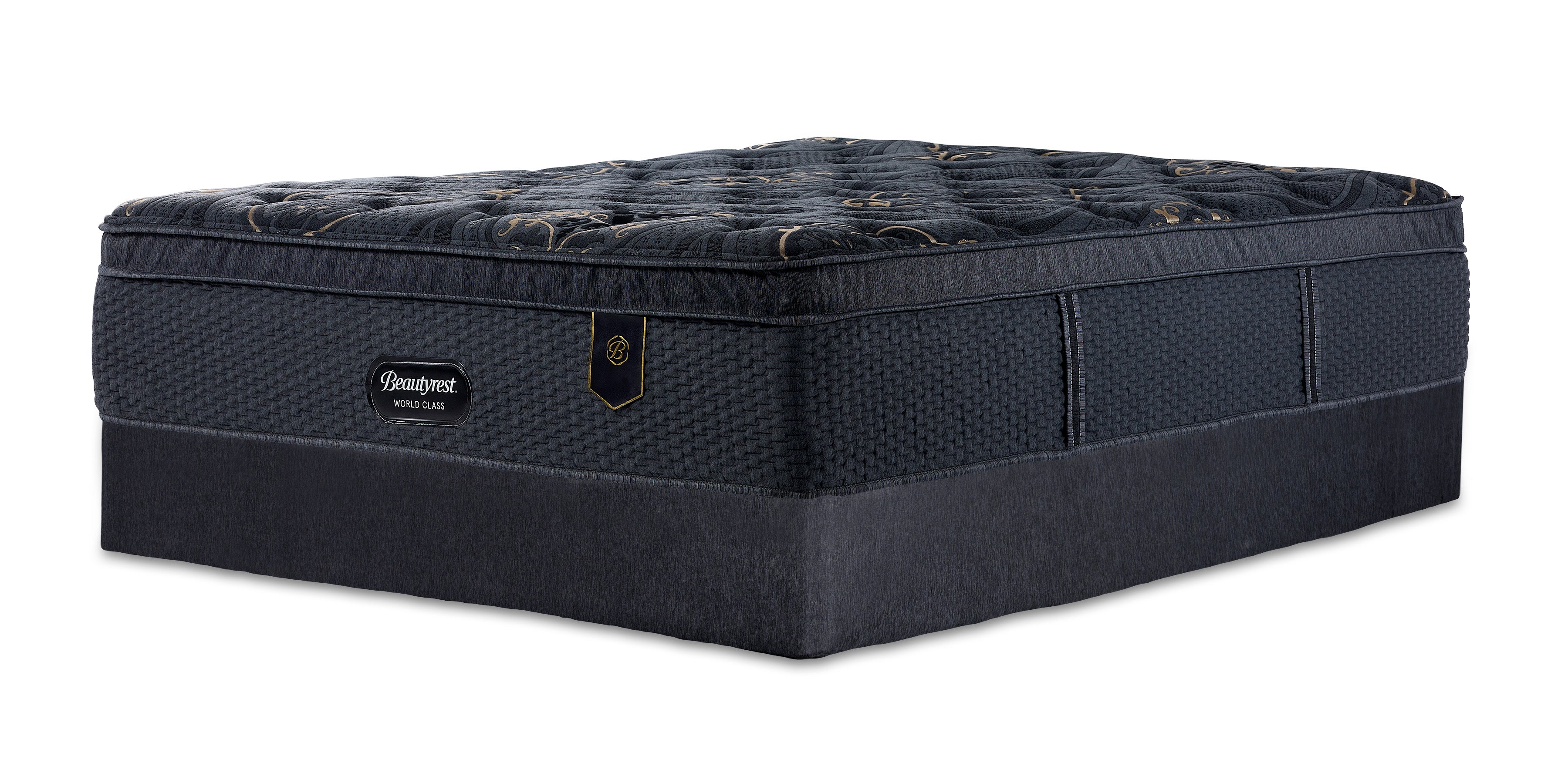 Beautyrest World Class Legacy Medium Twin XL Mattress and Box Spring Set - Premium Comfort for Guest Rooms, Dorms & Small Spaces