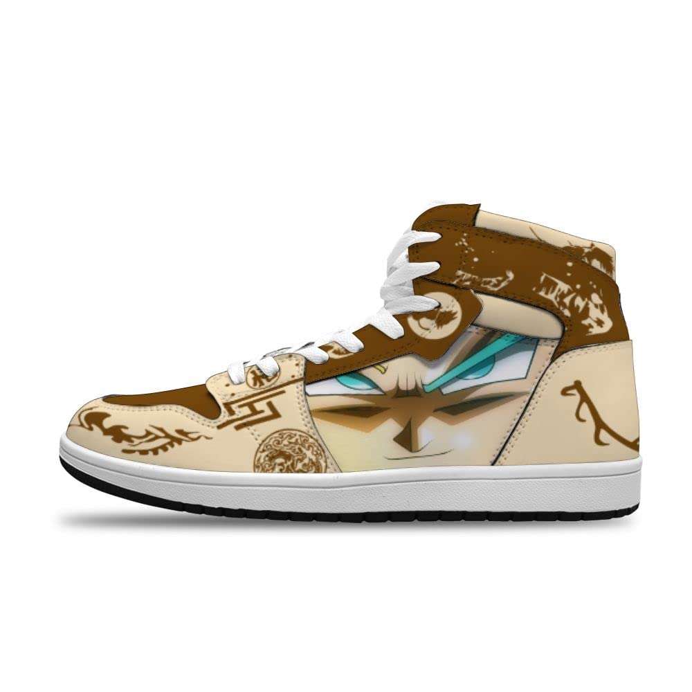 NINGDHUAIX Custom Anime Saiyan Basketball Shoes for Men & Women - Lightweight Sports Sneakers for Running, Gym, and Casual Wear - Dragon Ball Z Inspired Fashion Shoes