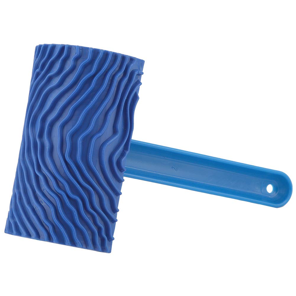 OUKENS Wood Grain Paint Brush & Roller Set - Rubber Wood Grain Effect for Wall Painting - Perfect for DIY Home Decor, Furniture Refinishing, and Artistic Projects