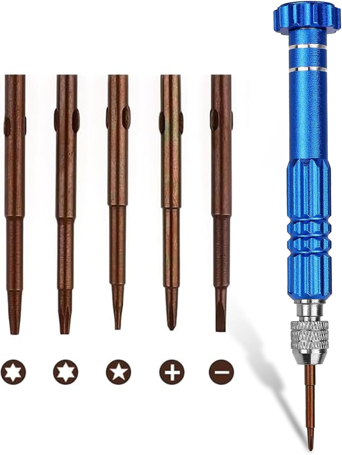 IKIS 5-in-1 Magnetic Precision Screwdriver Set - Mini Pocket Repair Tool Kit for Eyeglasses, Smartphones, Tablets & Watches - Perfect for Home Repairs, DIY Projects & Electronics Maintenance