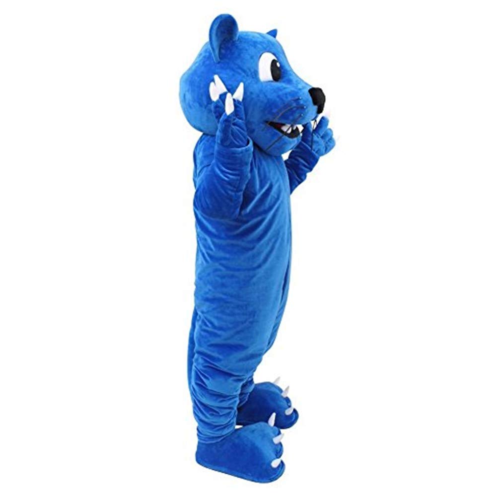 Blue Panther Mascot Costume for Adults - Cartoon Character Cosplay Outfit for Halloween, Theme Parties & Comic Conventions
