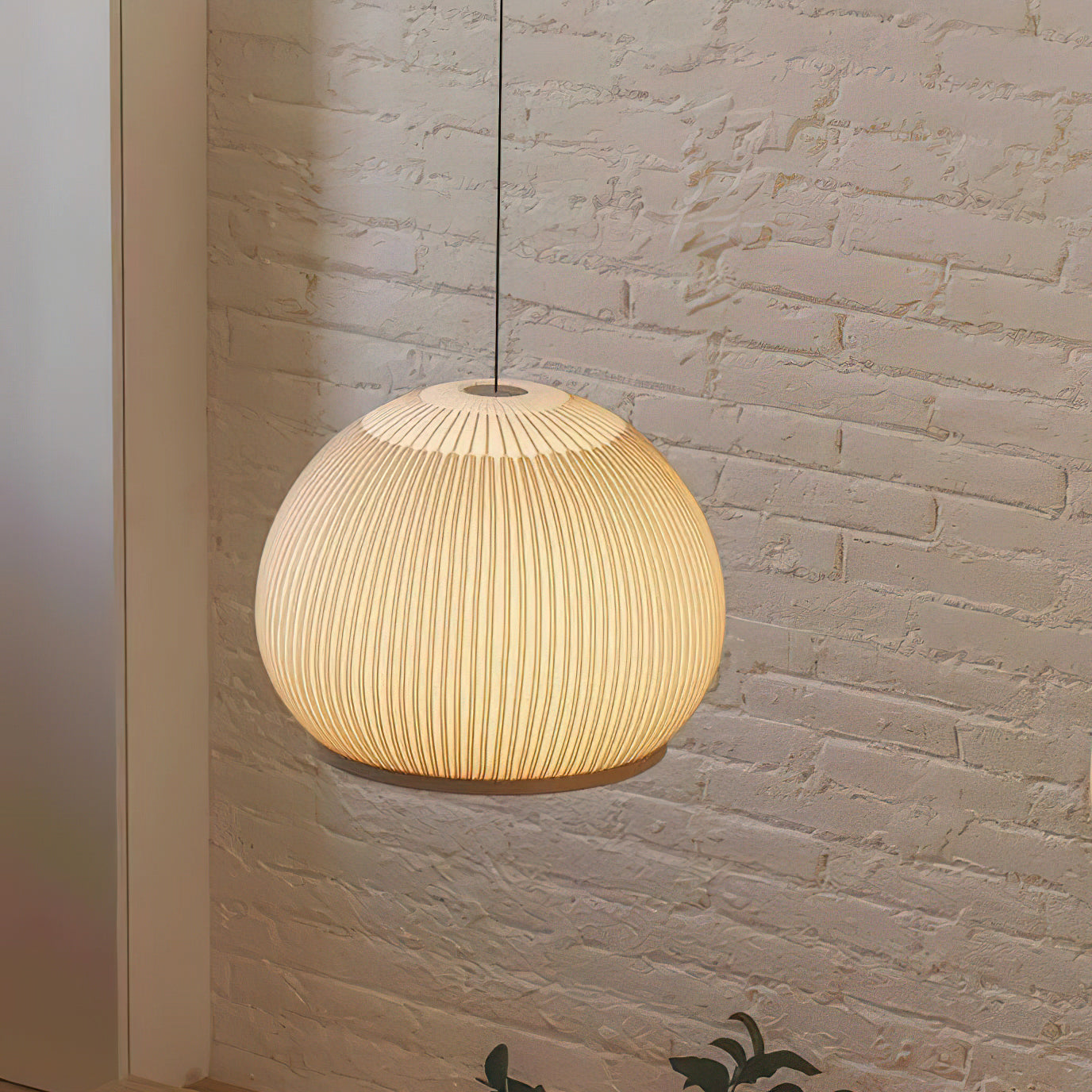 Modern Lantern Knit Pendant Light - Handwoven Rattan Hanging Lamp for Living Room, Bedroom, or Patio Decor - Boho Chic Ceiling Lighting Fixture for Cozy Ambiance