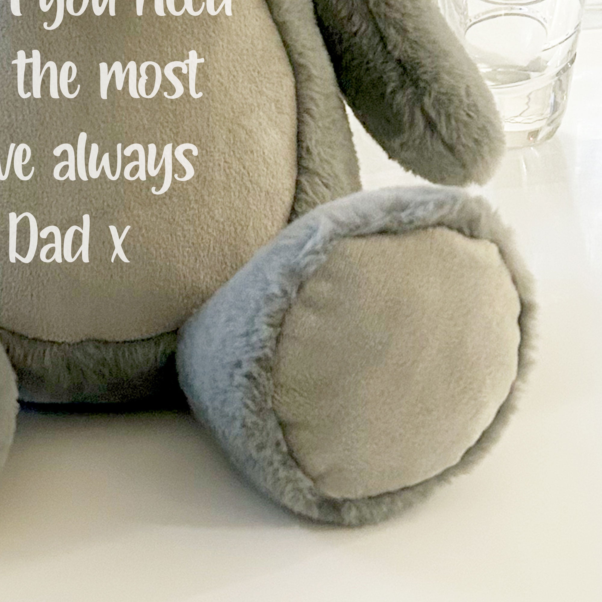 Personalized Record Your Voice Teddy Bear - Grey Plush Stuffed Animal for Kids, Birthday Gifts, Valentine's Day Presents & Emotional Support Companion