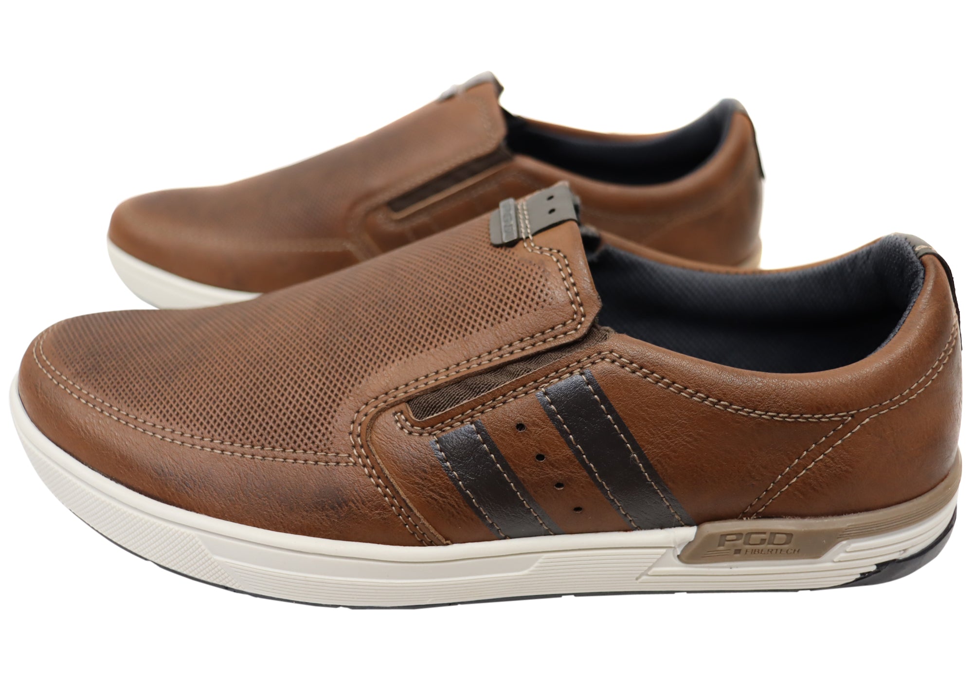 Pegada Chase Men's Comfortable Slip-On Casual Shoes - Breathable Lightweight Walking Shoes for Men - Made in Brazil - Perfect for Travel, Work & Everyday Wear