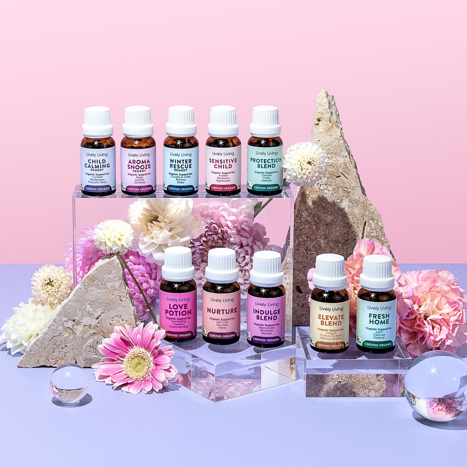 15-Pack Organic Essential Oils Set - Choose Any 15 Scents + Free Bonus Gifts - Perfect for Aromatherapy, Diffusers & DIY Beauty Products