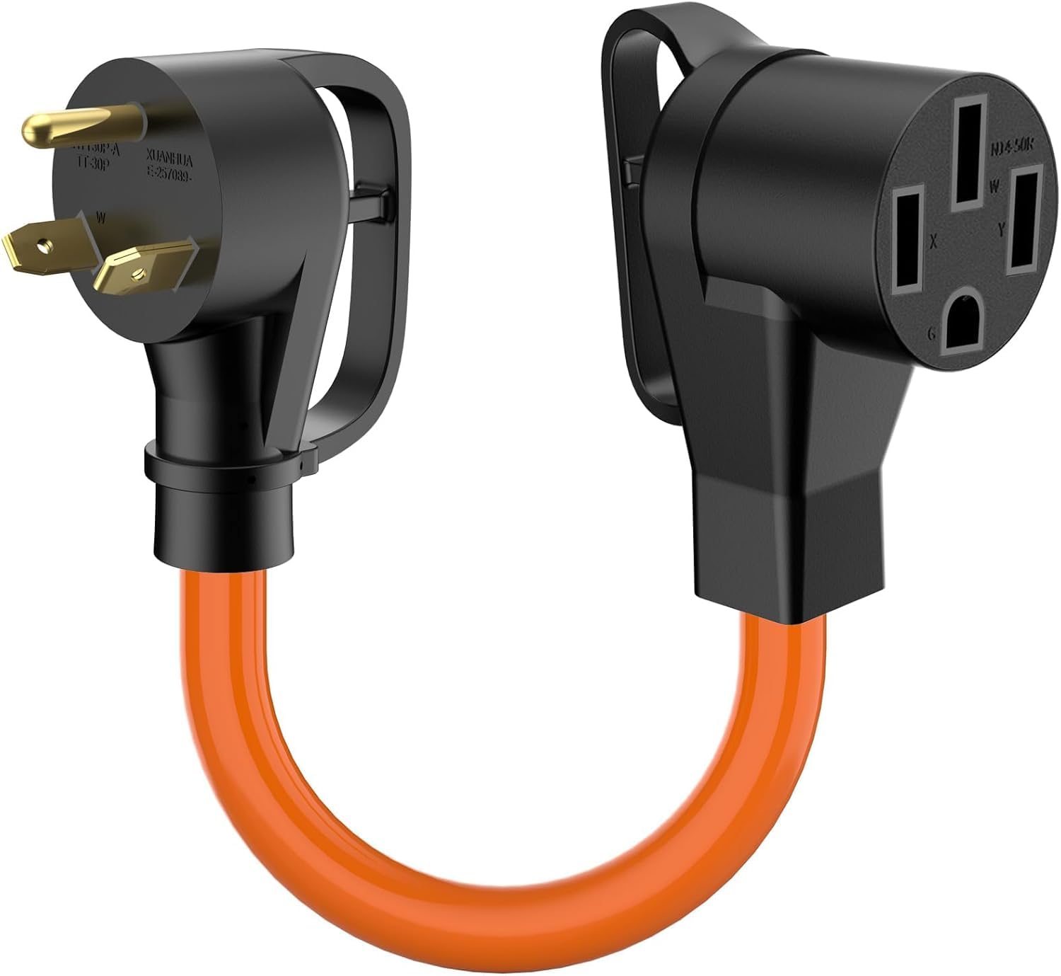 NEMA TT-30P to 14-50R EV Charger Adapter - 30AMP to 50AMP Converter for Tesla Gen 2 Charger - ETL & UL Certified - Perfect for RV Parks, Camping & Home EV Charging