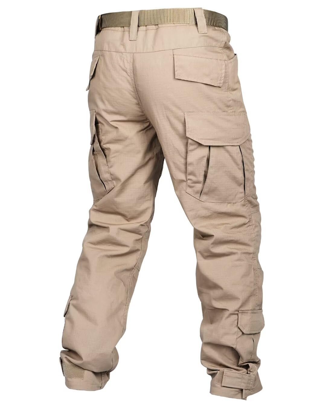AKARMY Men's Camo Cargo Hiking Pants - Lightweight Quick-Dry Outdoor Work Pants with Multiple Pockets for Hiking, Camping & Travel