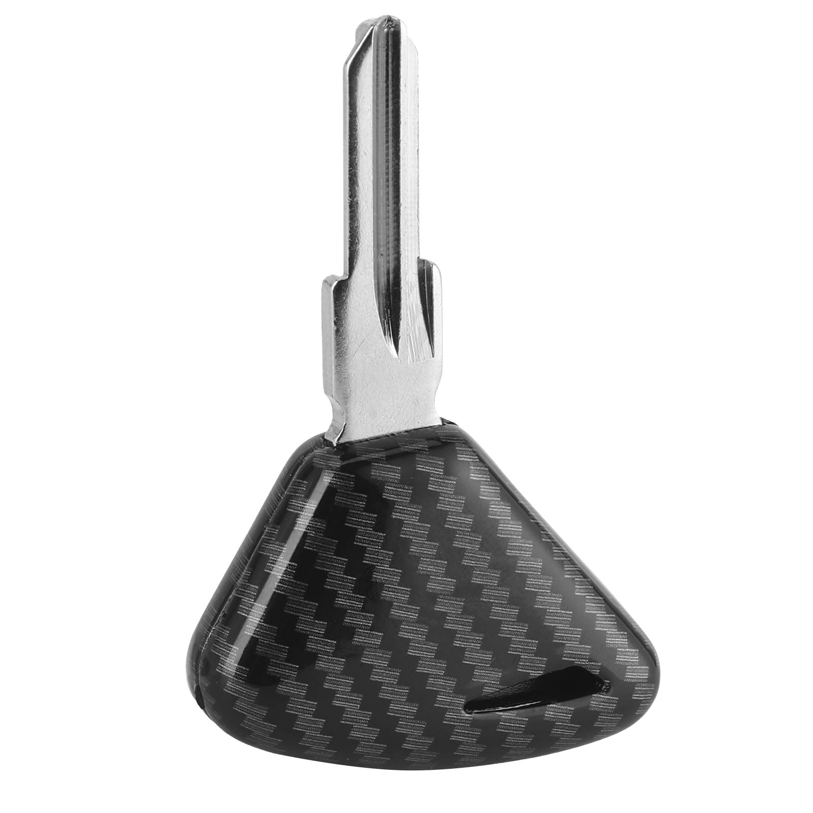 Blank Ignition Key for Aprilia Tuono & Dorsoduro 750/1200 - Uncut Motorcycle Key with Carbon Fiber Cover - Durable Replacement Bike Accessory - Perfect for Key Replacement, Security & Customization