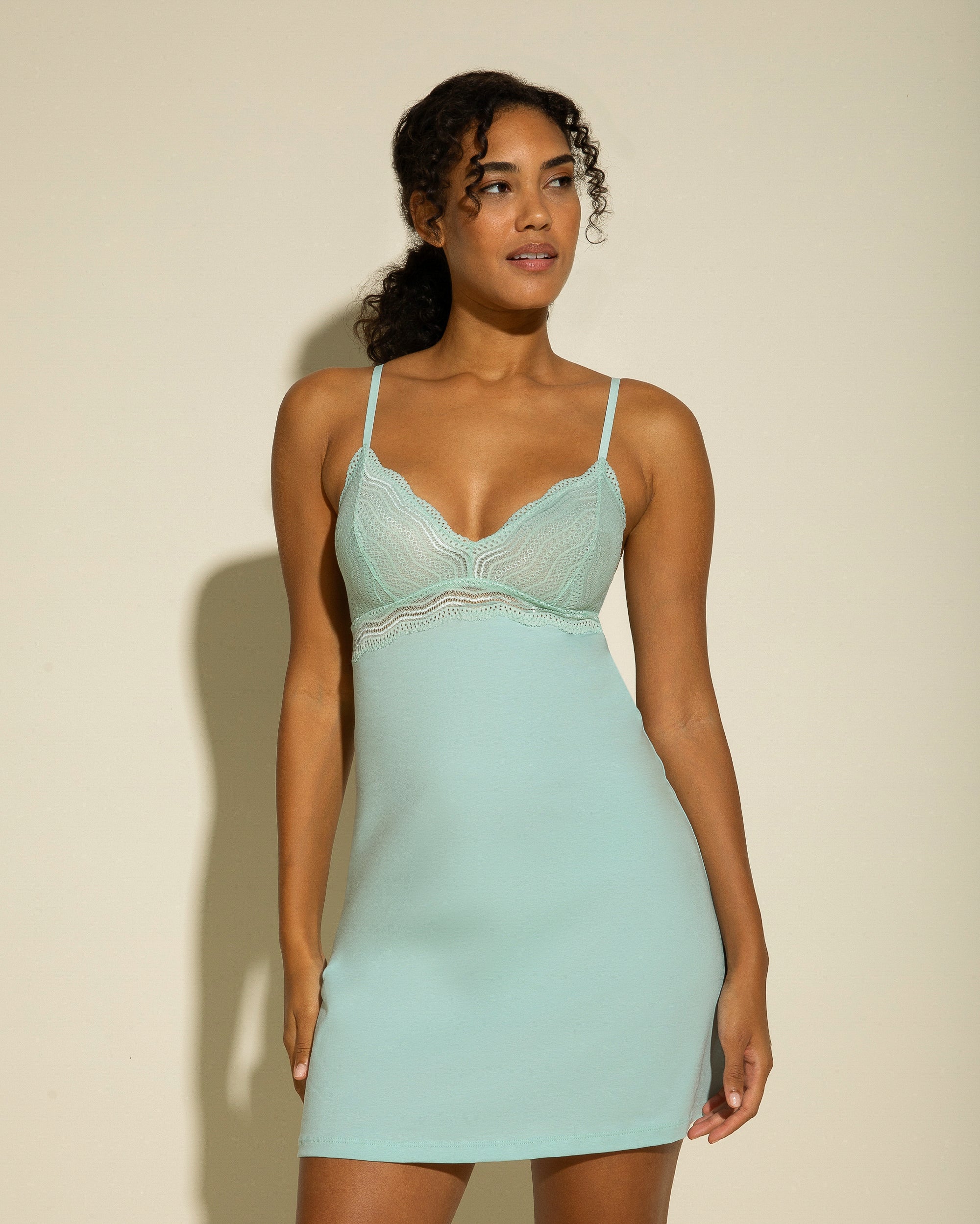 Dolce Babydoll Dress in Verde Umbria - Sexy Lingerie Nightwear for Women | Perfect for Valentine's Day, Honeymoon & Romantic Nights