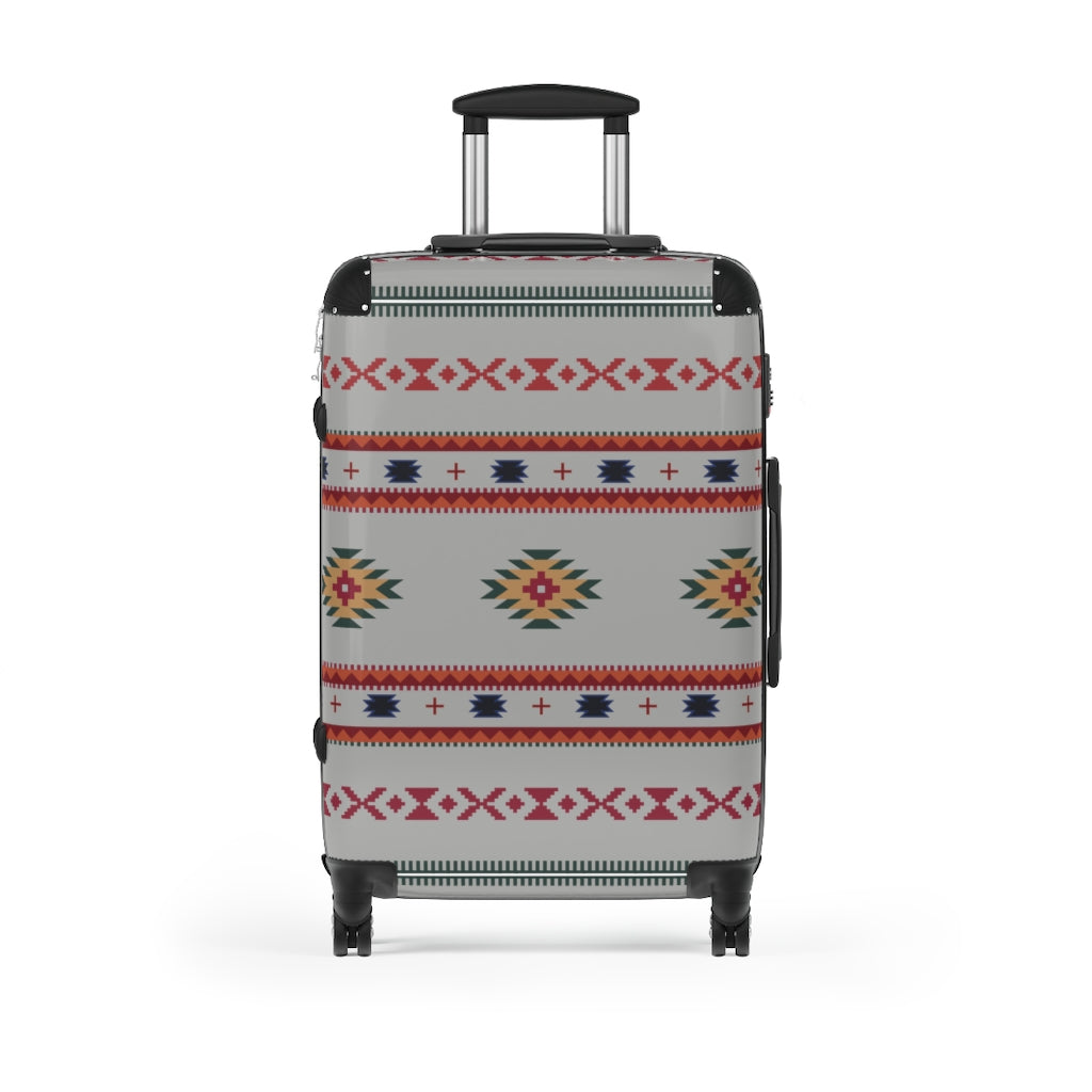 Gray Sahara Cabin Suitcase - Lightweight Carry On Luggage with Spinner Wheels for Air Travel & Weekend Getaways