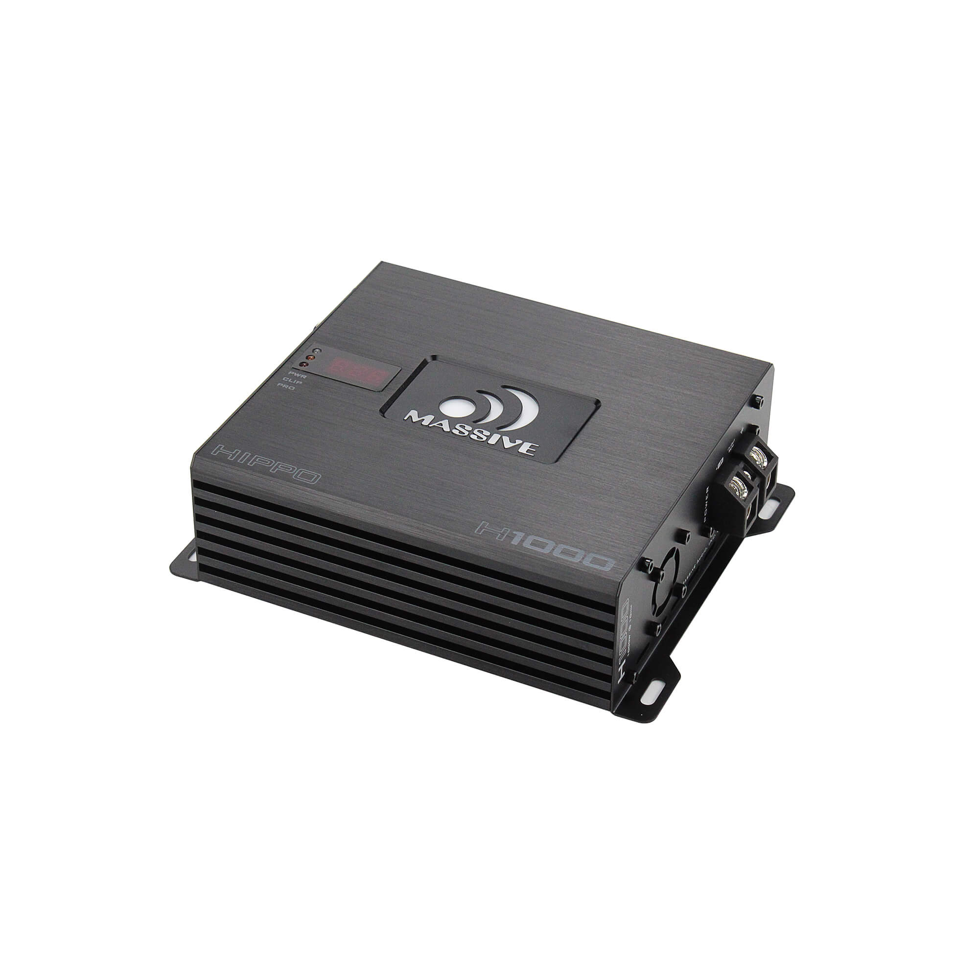H1000 1050 Watt RMS @ 1 Ohm Mono Block Hippo Series Car Amplifier with Bass Remote - Powerful Subwoofer Amp for Deep Bass in Trucks, SUVs & Custom Car Audio Systems