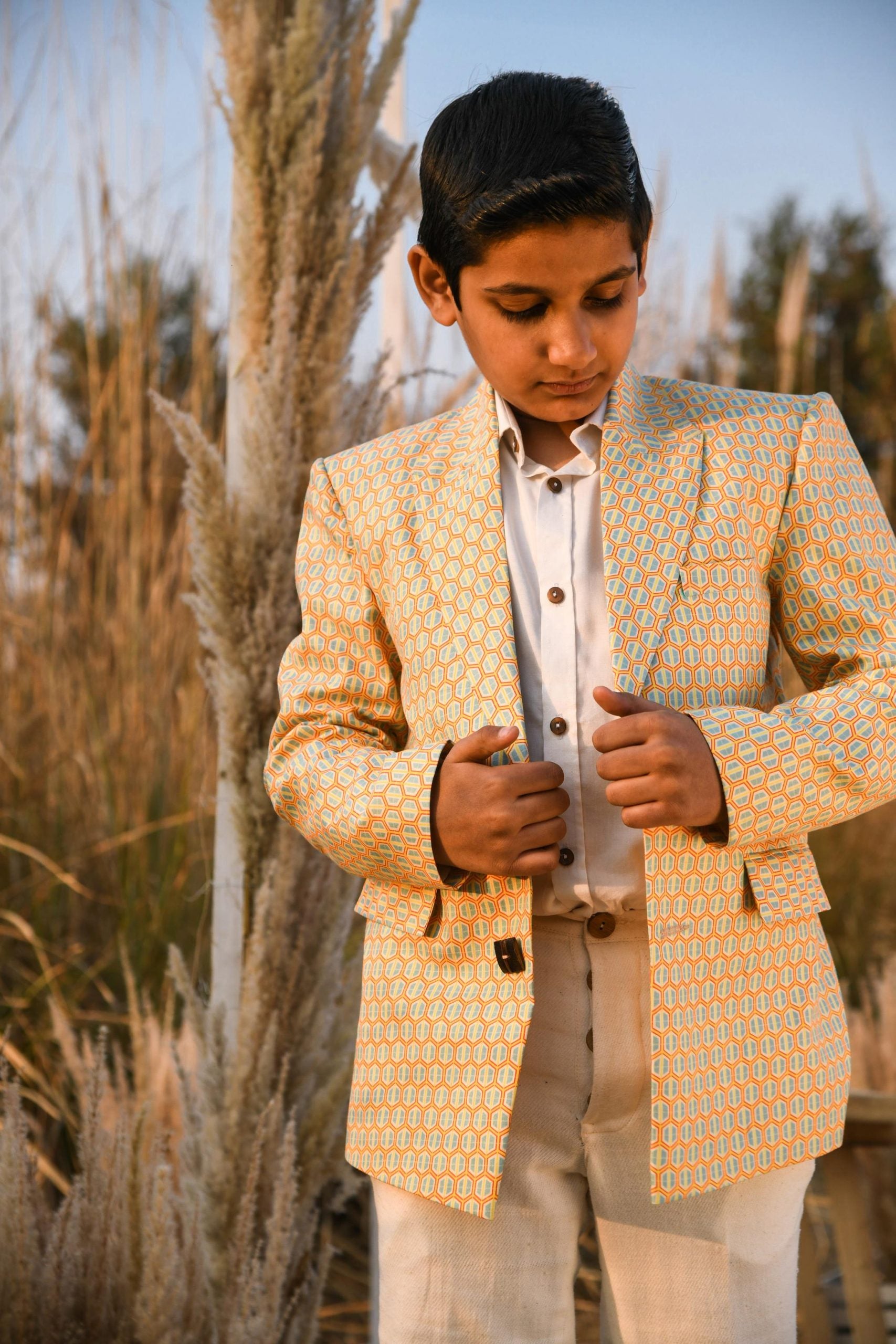 Premium Silk Suit for Boys - Comfortable & Stylish Formal Wear for Weddings, Parties & Special Occasions