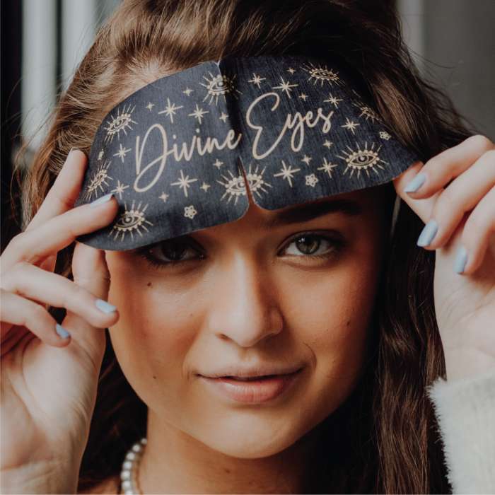 Divine Eyes Self Heating Eye Mask for Relaxation & Stress Relief - 1 Count - Perfect for Travel, Work, and Home Use