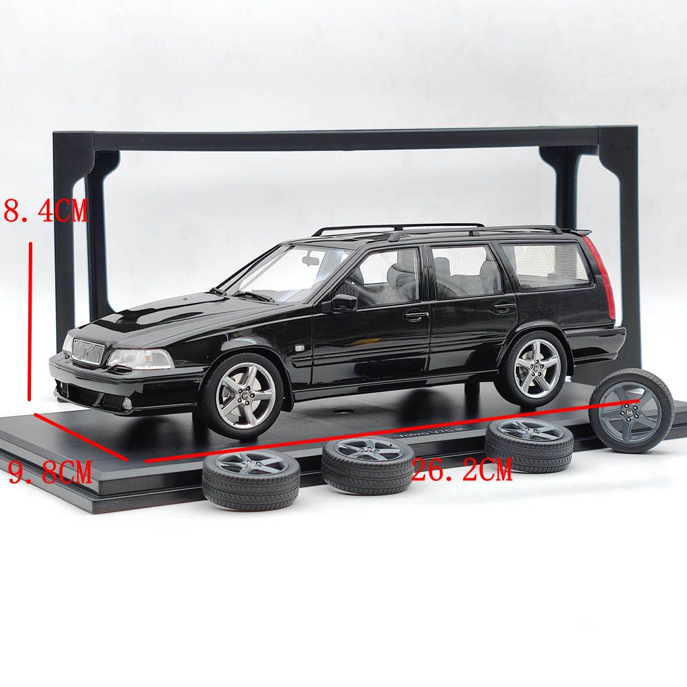 1/18 Scale VOLVO V70 R P80 1998 Limited Edition Resin Model Car - DNA Collectibles DNA000232 Black - Perfect for Car Enthusiasts, Collectors & Home/Office Display