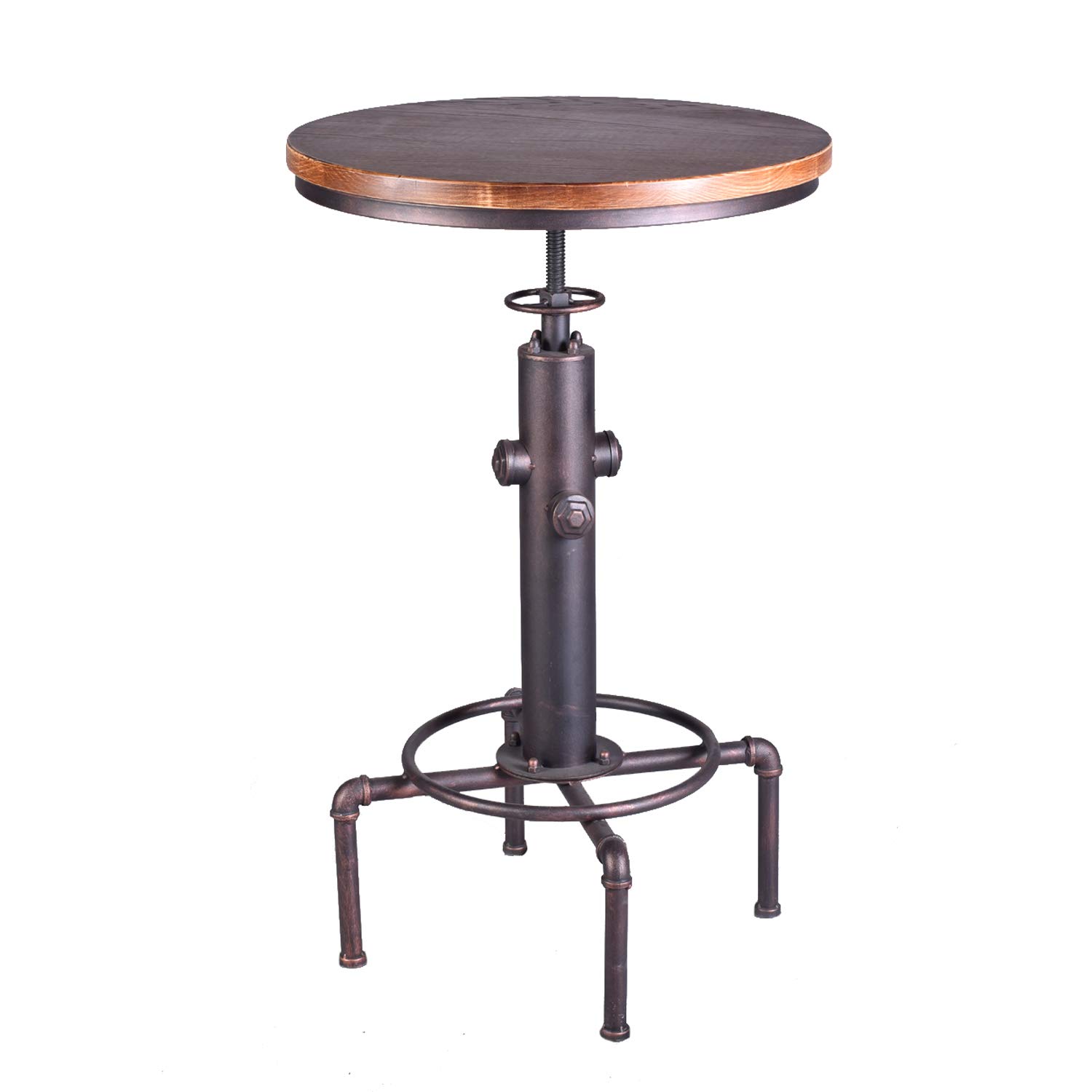 Adjustable Industrial Bar Table 31.5-41.3