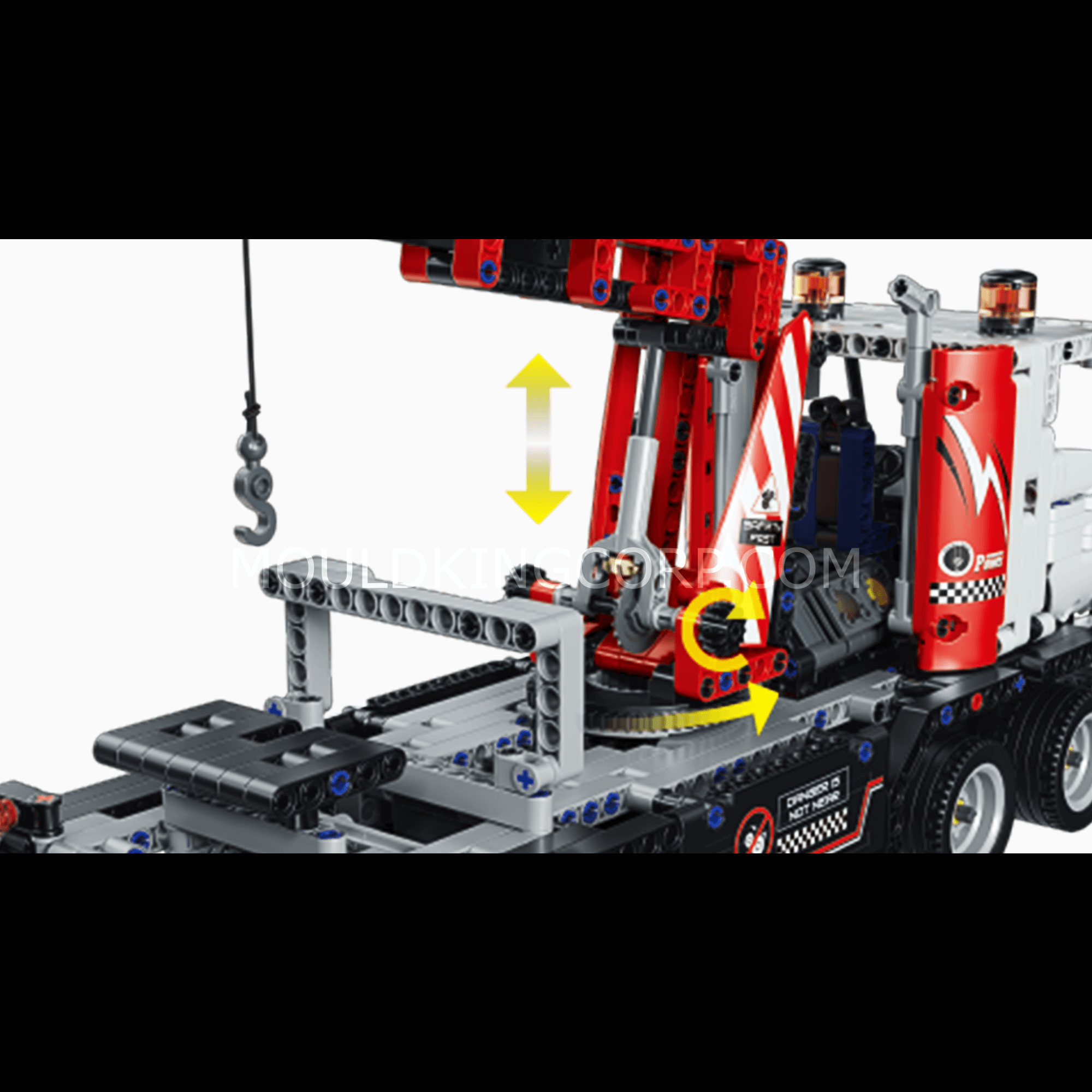 MOULD KING 15027 Remote Control Tow Truck Building Set - 938 PCS STEM Toy for Kids & Adults | Construction Vehicle Model Kit for Play, Display & Collecting | Birthday Gift Idea for Boys & Girls