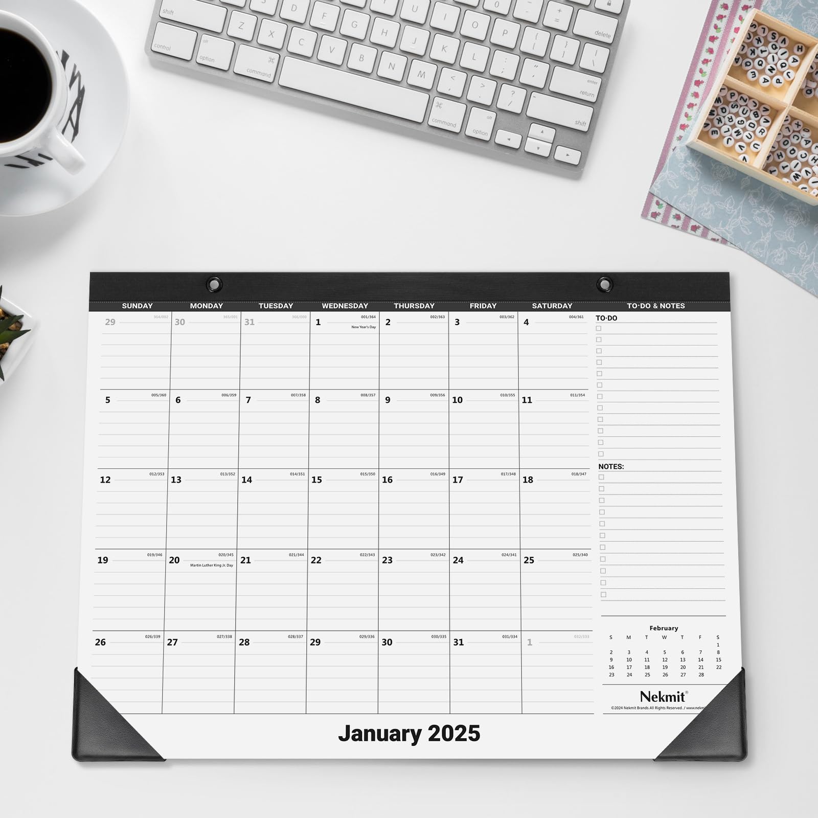 2025-2026 Nekmit Desk Calendar Planner - 14