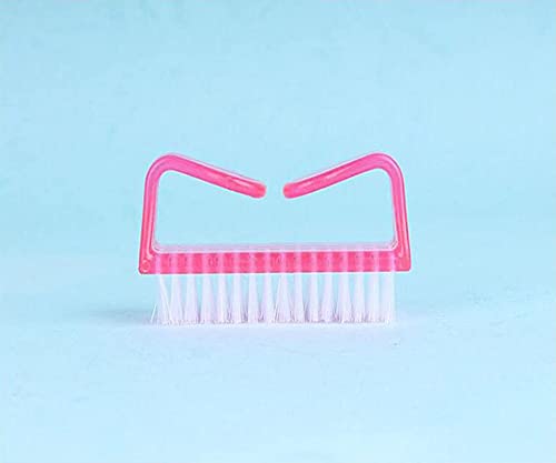 Belicia Nail Brush Set of 2 - Professional Handle Nail Cleaner & Hand Scrubbing Brush for Manicure, Pedicure & Hygiene - Perfect for Salon, Home Spa & Travel Use
