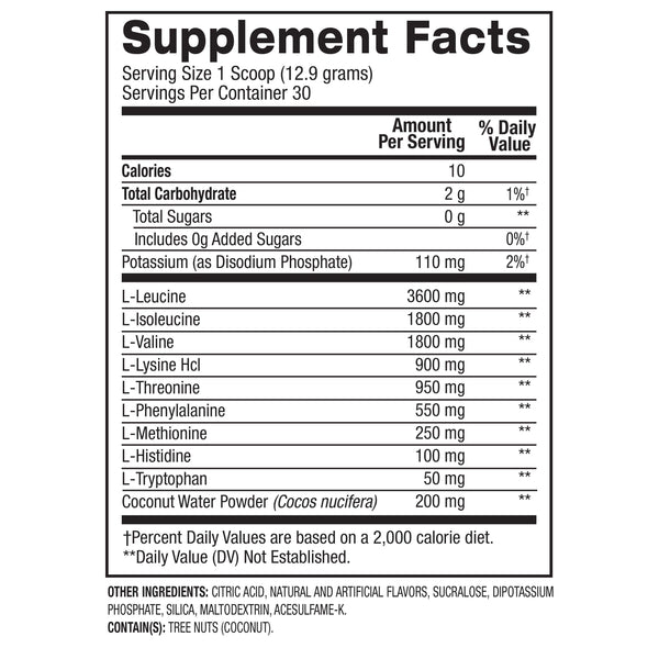 BPI Sports BEST EAA (Essential Amino Acids) - Muscle Recovery & Growth Supplement for Athletes & Bodybuilders - Pre-Workout & Post-Workout Support