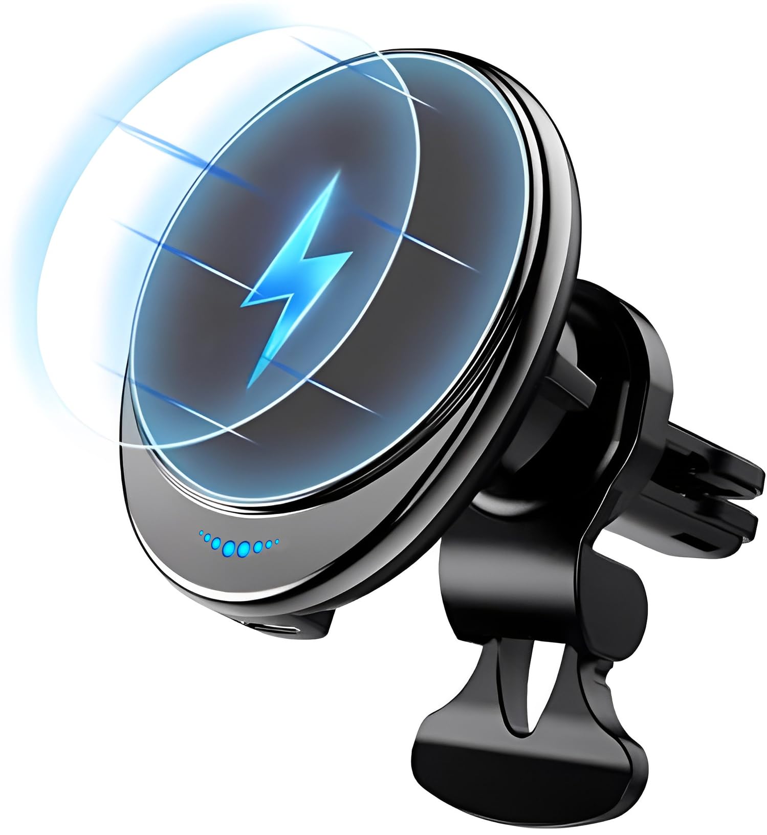 15W PRO MagSafe Wireless Car Charger Mount - Universal Vent Phone Holder for iPhone 16/15/14/13/12 Pro Max/Plus/Mini - Fast Magnetic Charging for Safe & Convenient Driving