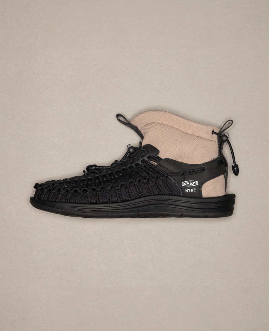 Women's UNEEK High Top x HYKE Sneakers - HYKE Timberwolf Color - Stylish & Comfortable for Running, Walking & Casual Wear