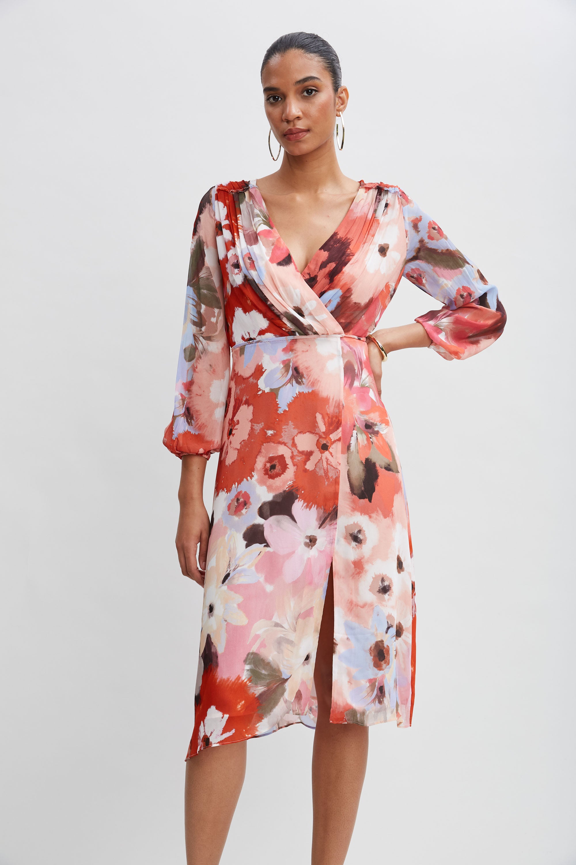 Elegant Wintergarden Floral Print Dress for Women | Summer Boho Maxi Dress | Perfect for Beach Vacations, Garden Parties & Date Nights