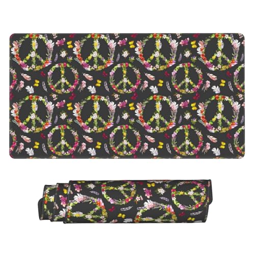 Peace Sign Flower Feathers