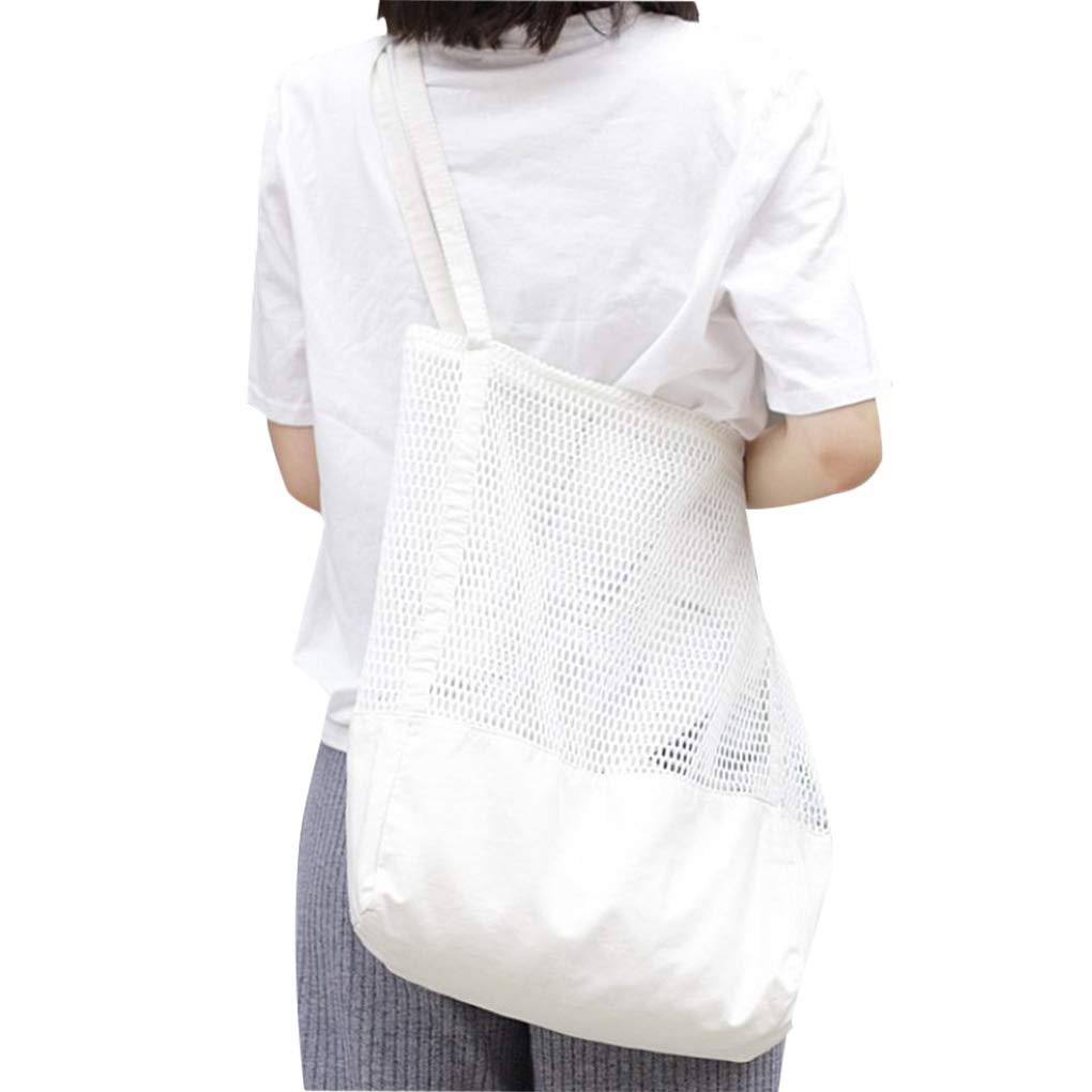 Clobeau Mesh Beach Bag - Large Waterproof Tote for Travel, Groceries, Toys & Pool Essentials | Perfect for Beach Trips, Shopping & Outdoor Activities